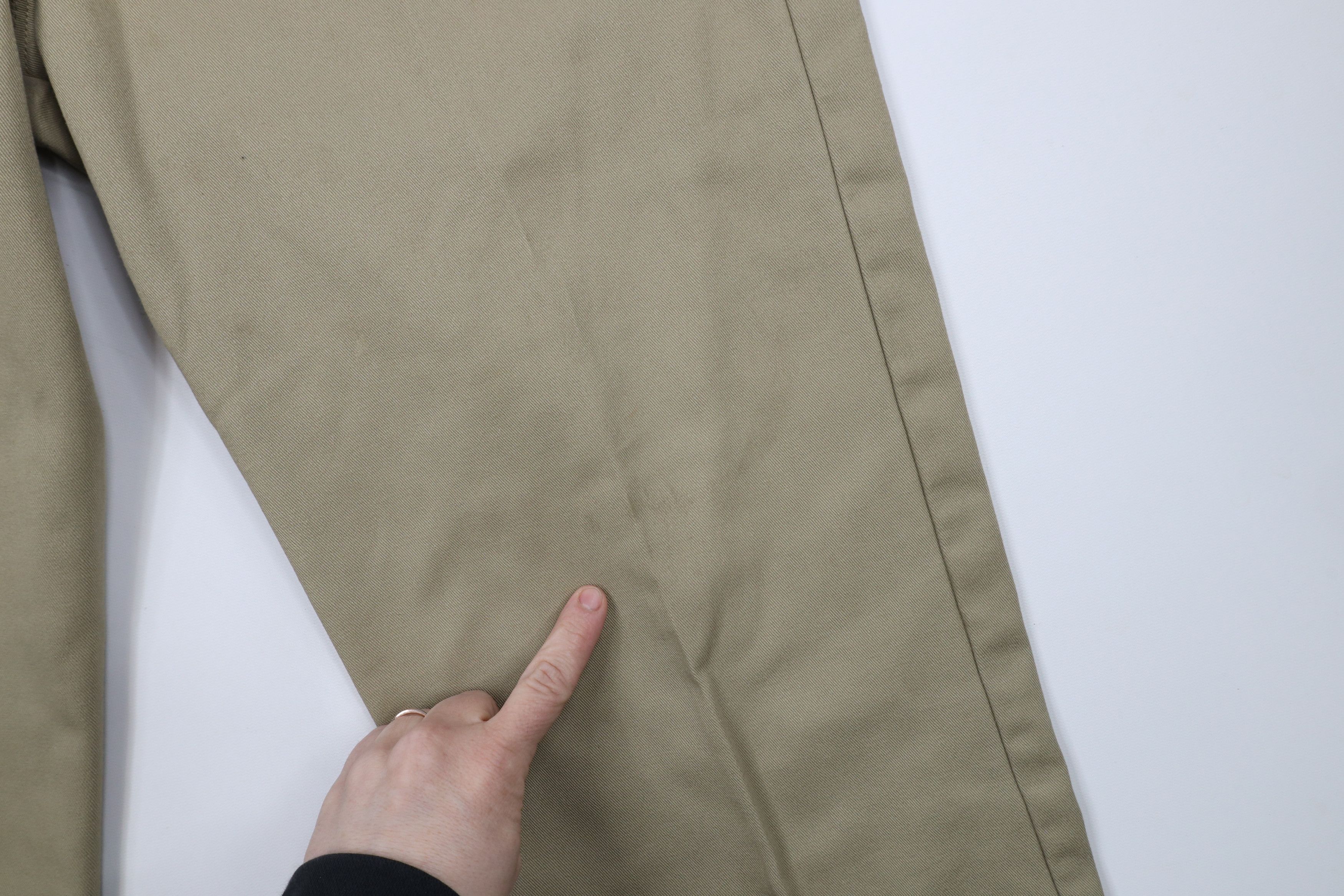 Dickies × Vintage Vintage 90s Y2K Dickies Flannel Lined Wide Leg Pants Beige Size US 36 / EU 52 - 6 Thumbnail