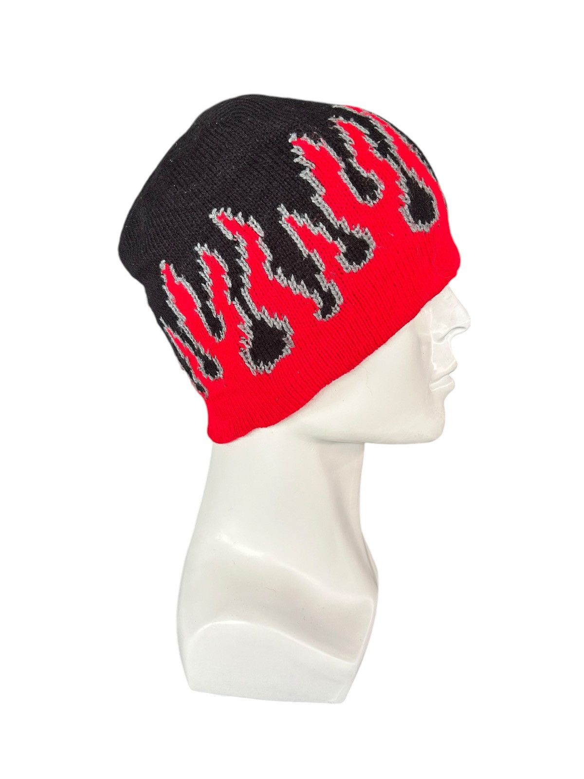 Japanese Brand × Kapital × Vintage Y2k Style Flame Beanie Hats snowcap ☠️☠️ Size ONE SIZE - 2 Thumbnail