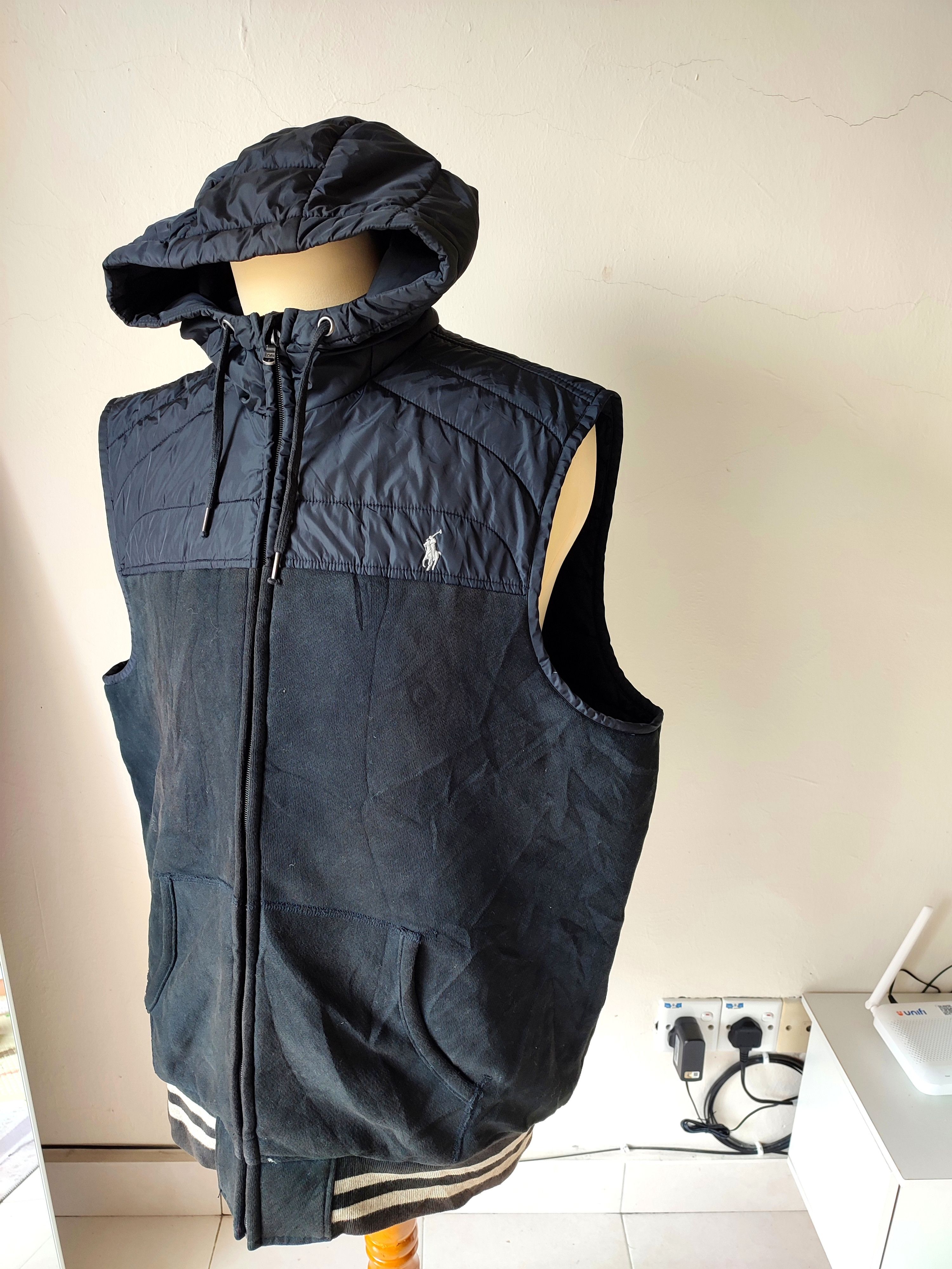 Polo Ralph Lauren Vintage Polo Ralph Lauren Sleeveless Jacket Hooded Size US XL / EU 56 / 4 - 8 Thumbnail