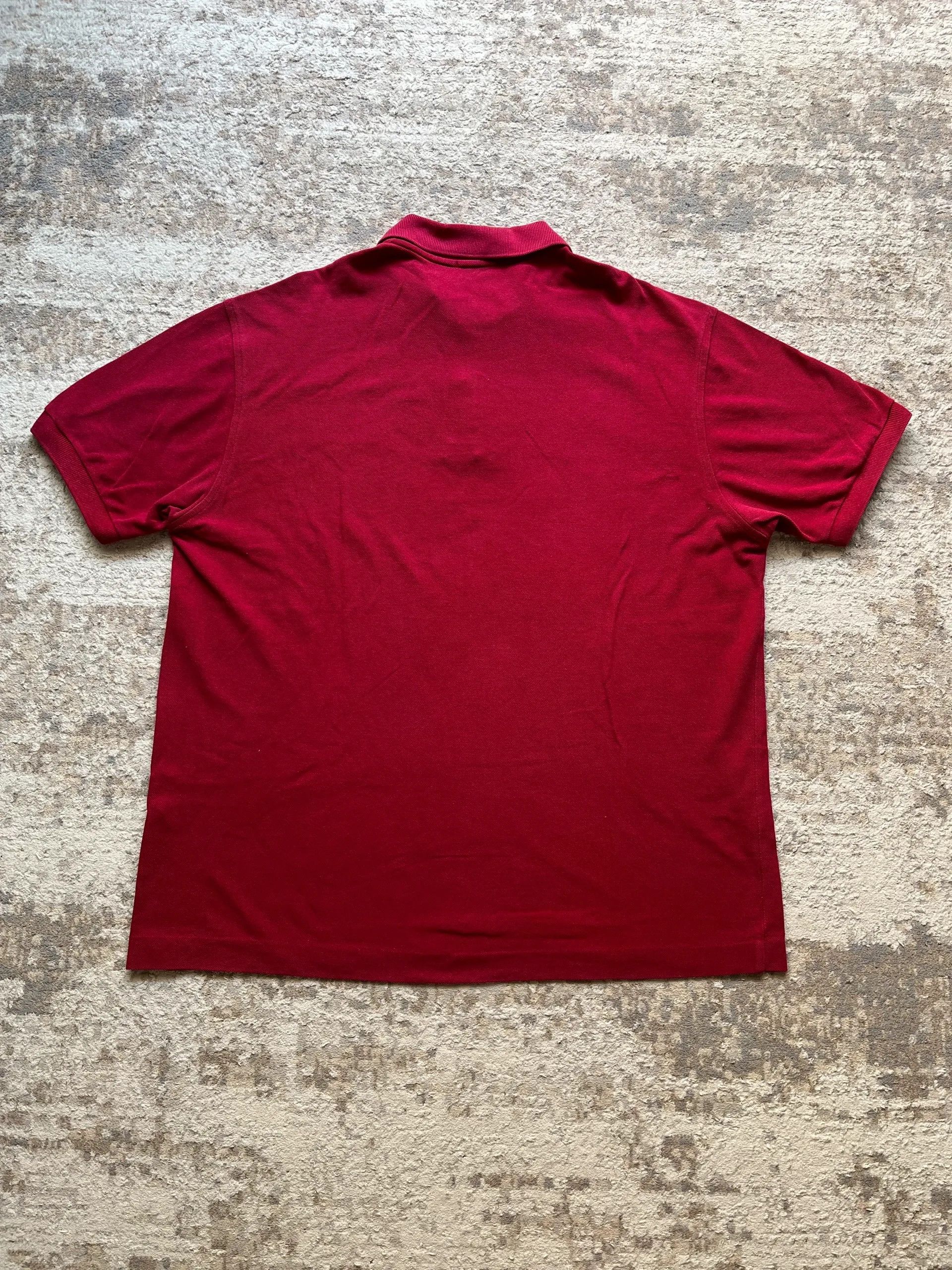 Burberry Burberry London Vintage 2000s Y2K Polo Shirt Burgundy Size US XL / EU 56 / 4 - 2 Thumbnail