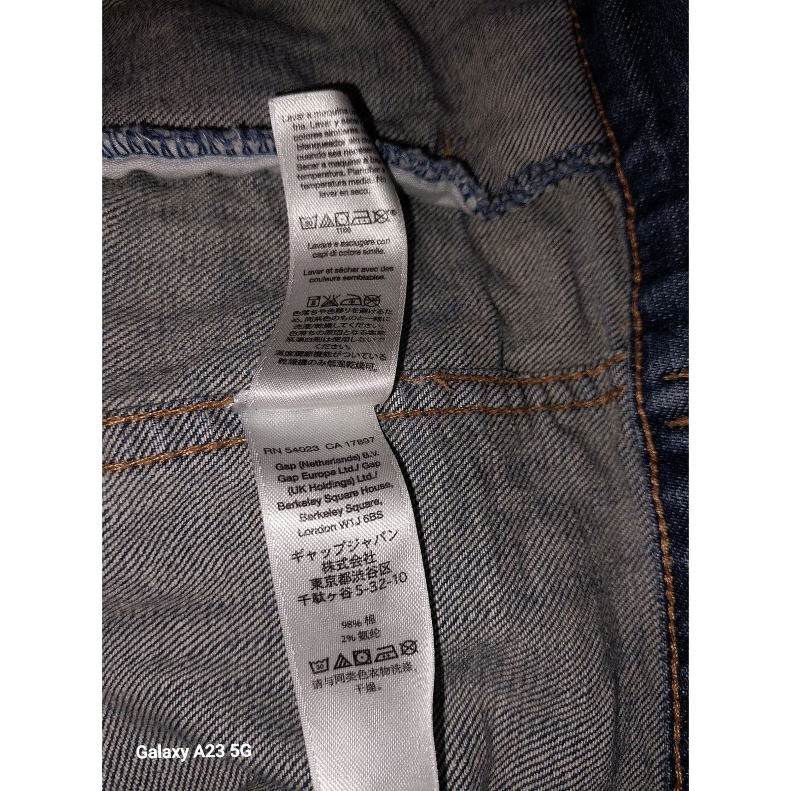 Gap GAP Denim Jacket Women's L Blue Cotton Blend Denim Basic Jacket Button Closure Large Size Regular Size L / US 10 / IT 46 - 7 Thumbnail