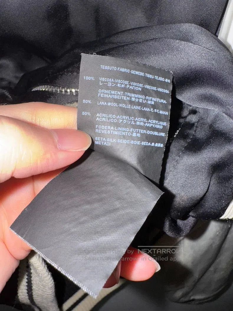 Yves Saint Laurent Saint Laurent Black and White Silk Jacket. Size US XL / EU 56 / 4 - 6 Thumbnail