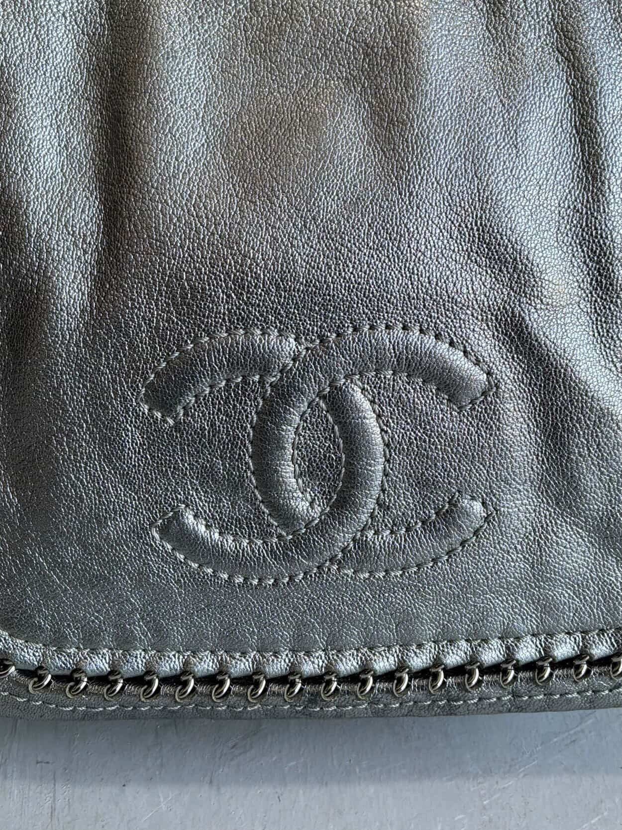 Chanel 2006 Chanel - Metallic Silver - Accordion Flap Chain Bag Size ONE SIZE - 5 Thumbnail