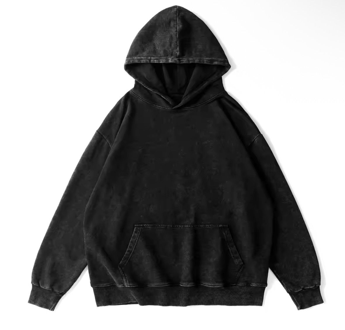 Other High Street Fashion Retro Black Acid Washed Cotton Hoodies Size US L / EU 52-54 / 3 - 1 Thumbnail