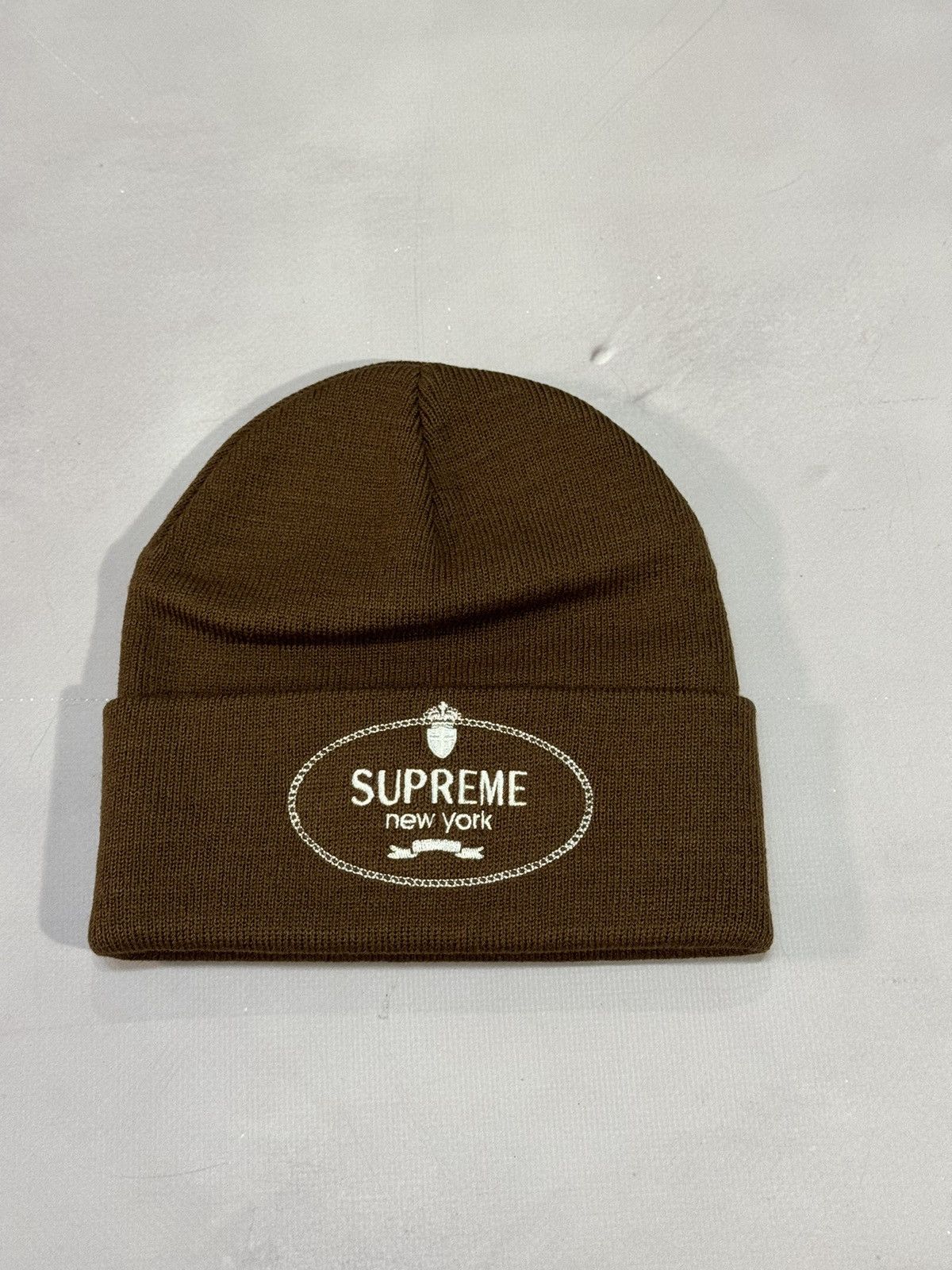 Supreme Fw24 Supreme Crest Beanie(Brown/OS) Size ONE SIZE - 5 Thumbnail