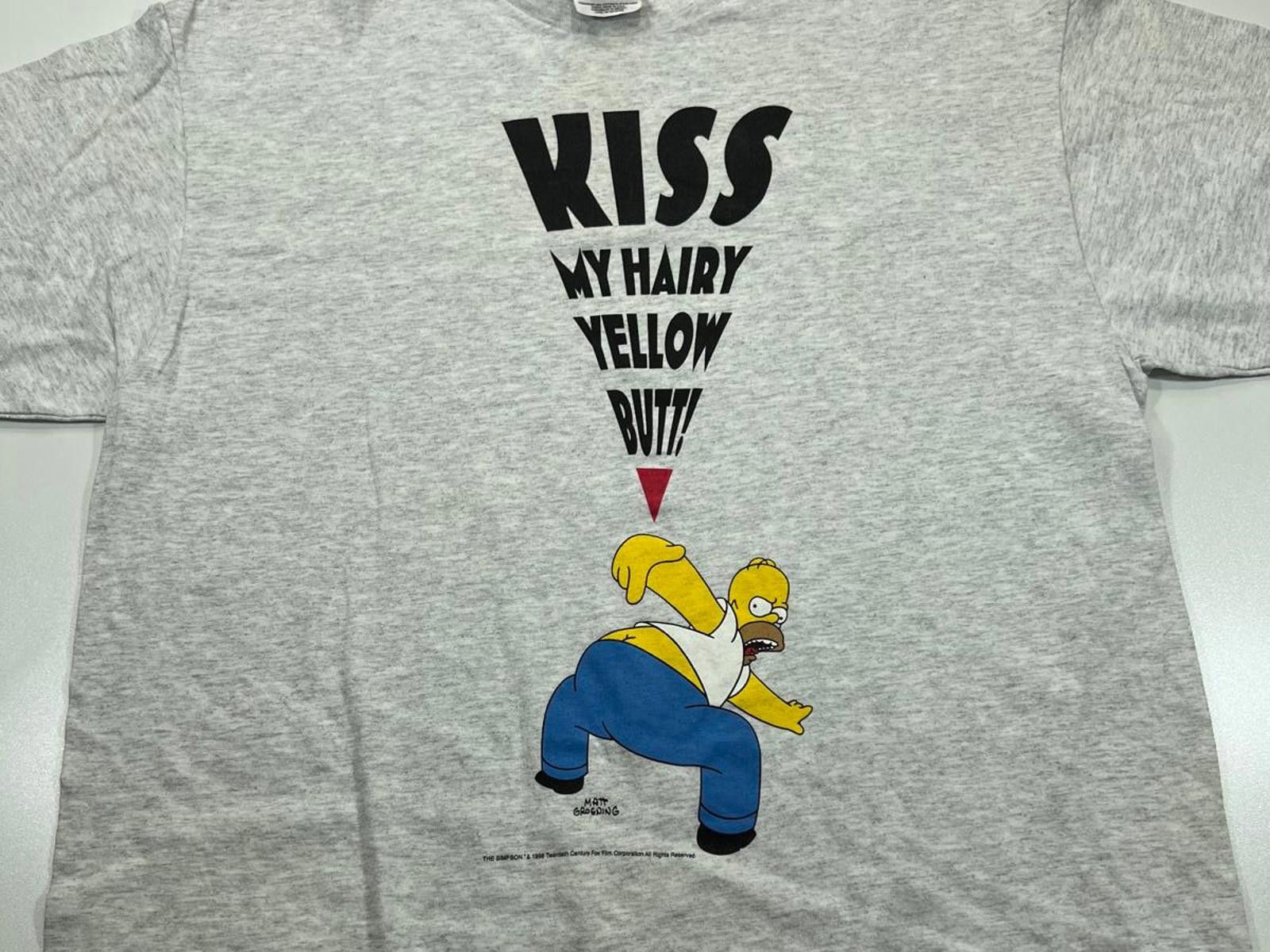 Other The Simpsons Graphic T-Shirt - Kiss My Hairy Yellow Butt Size US L / EU 52-54 / 3 - 1 Thumbnail