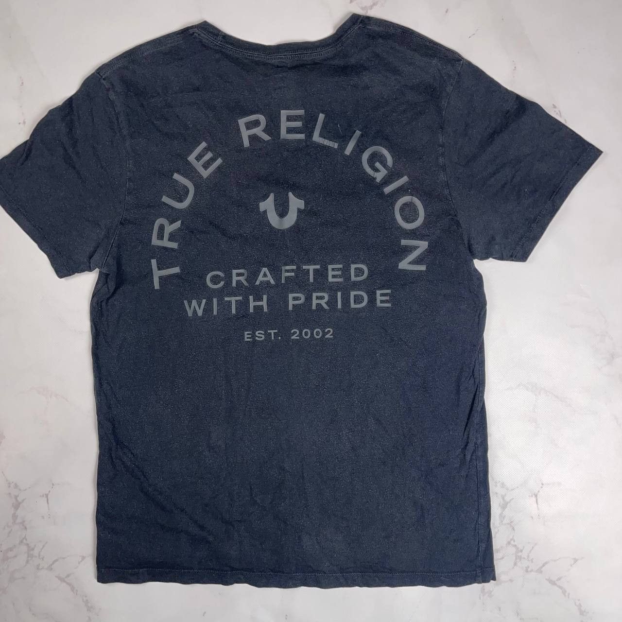 True Religion Vintage True Religion Faded T Shirt Hype Y2K Black M Size Size US M / EU 48-50 / 2 - 9 Thumbnail