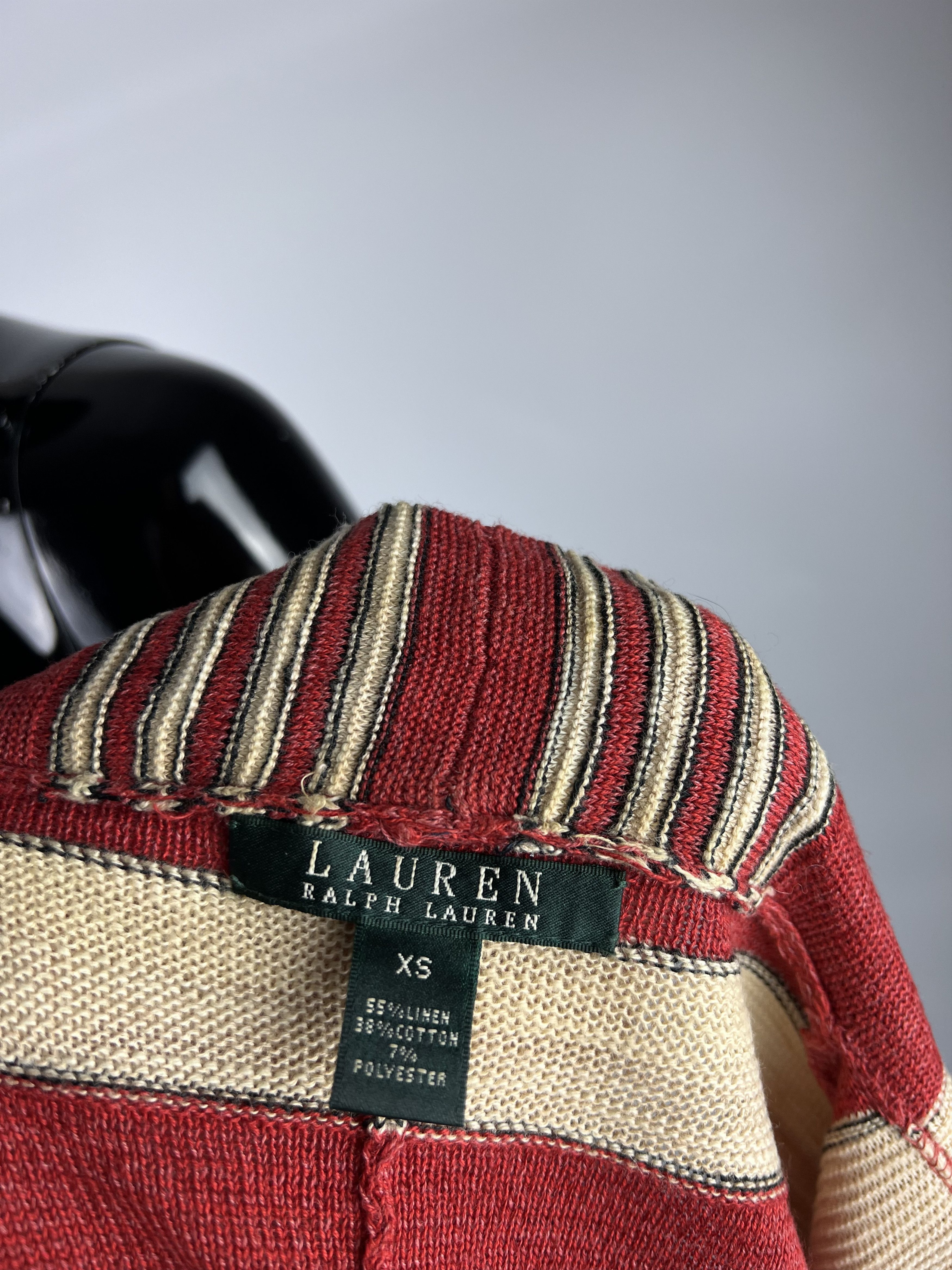 Lauren Ralph Lauren × Ralph Lauren Lauren Ralph Lauren Cardigan Linen Cotton Size XS Size XS / US 0-2 / IT 36-38 - 6 Thumbnail