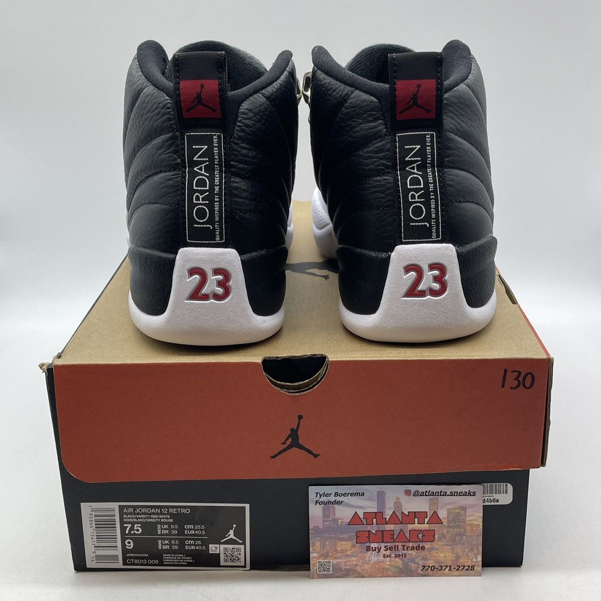 Jordan Brand Air Jordan 12 playoff Size US 7.5 / EU 40-41 - 3 Thumbnail