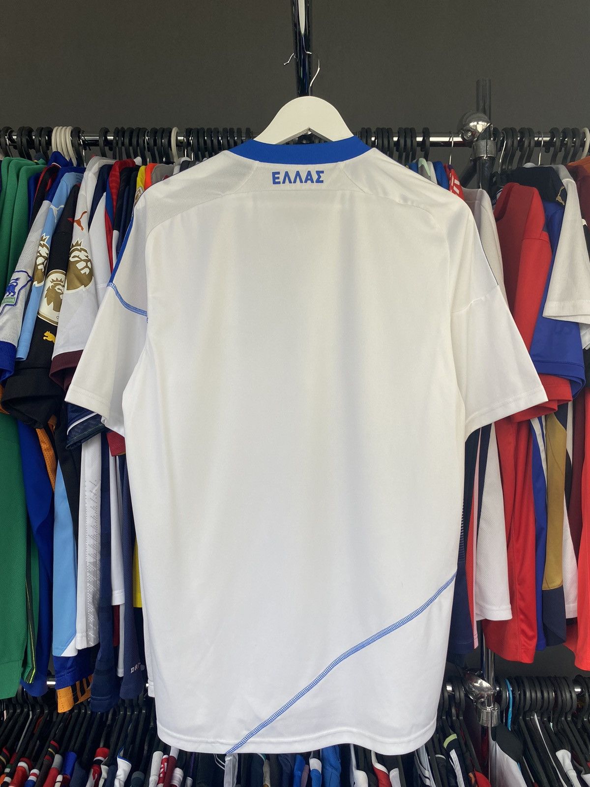 Adidas 2010/12 GREECE HOME SOCCER FOOTBALL JERSEY SHIRT Size US L / EU 52-54 / 3 - 2 Thumbnail