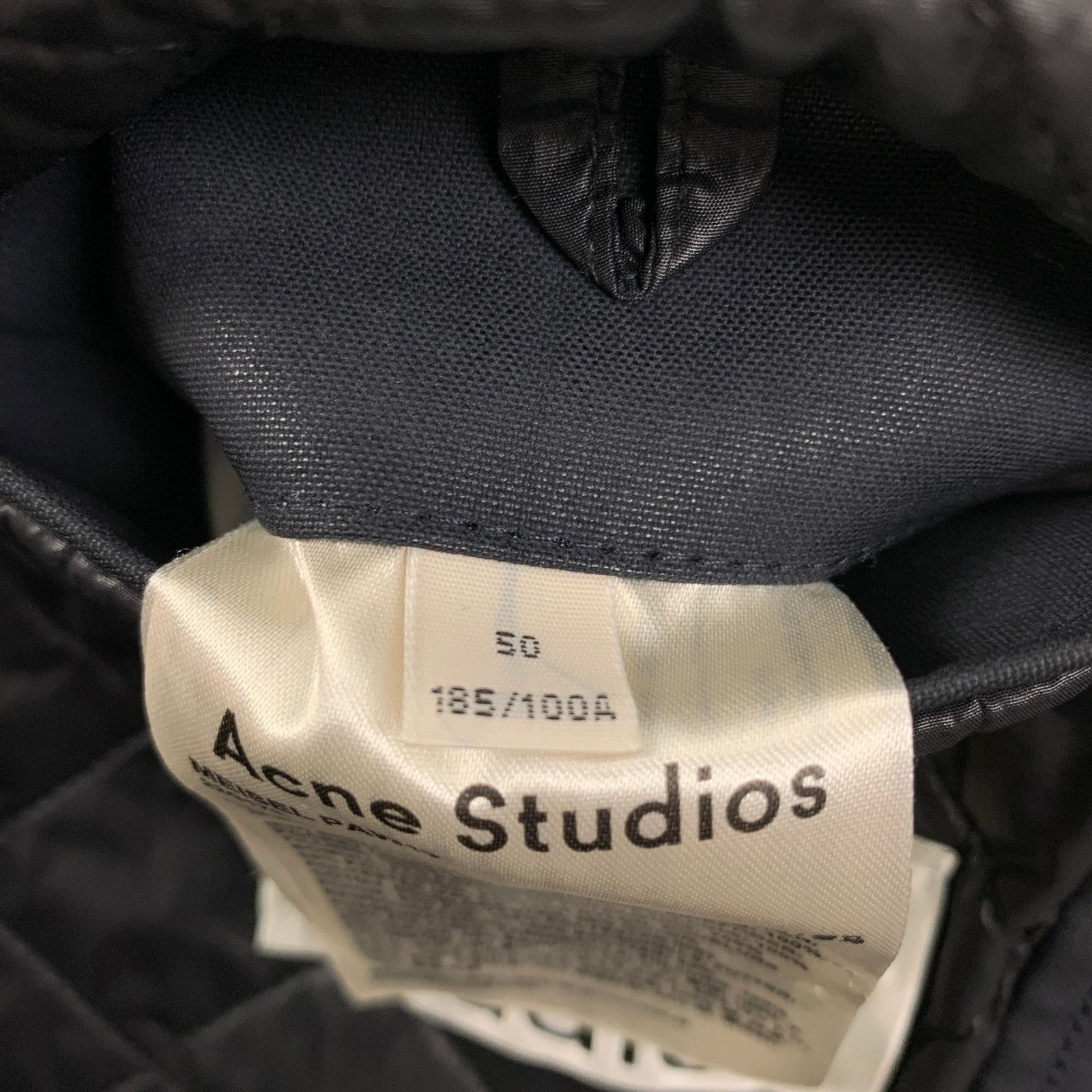 Acne Studios ACNE STUDIOS Size M Navy Coated Cotton Buttoned Coat Size US M / EU 48-50 / 2 - 4 Thumbnail