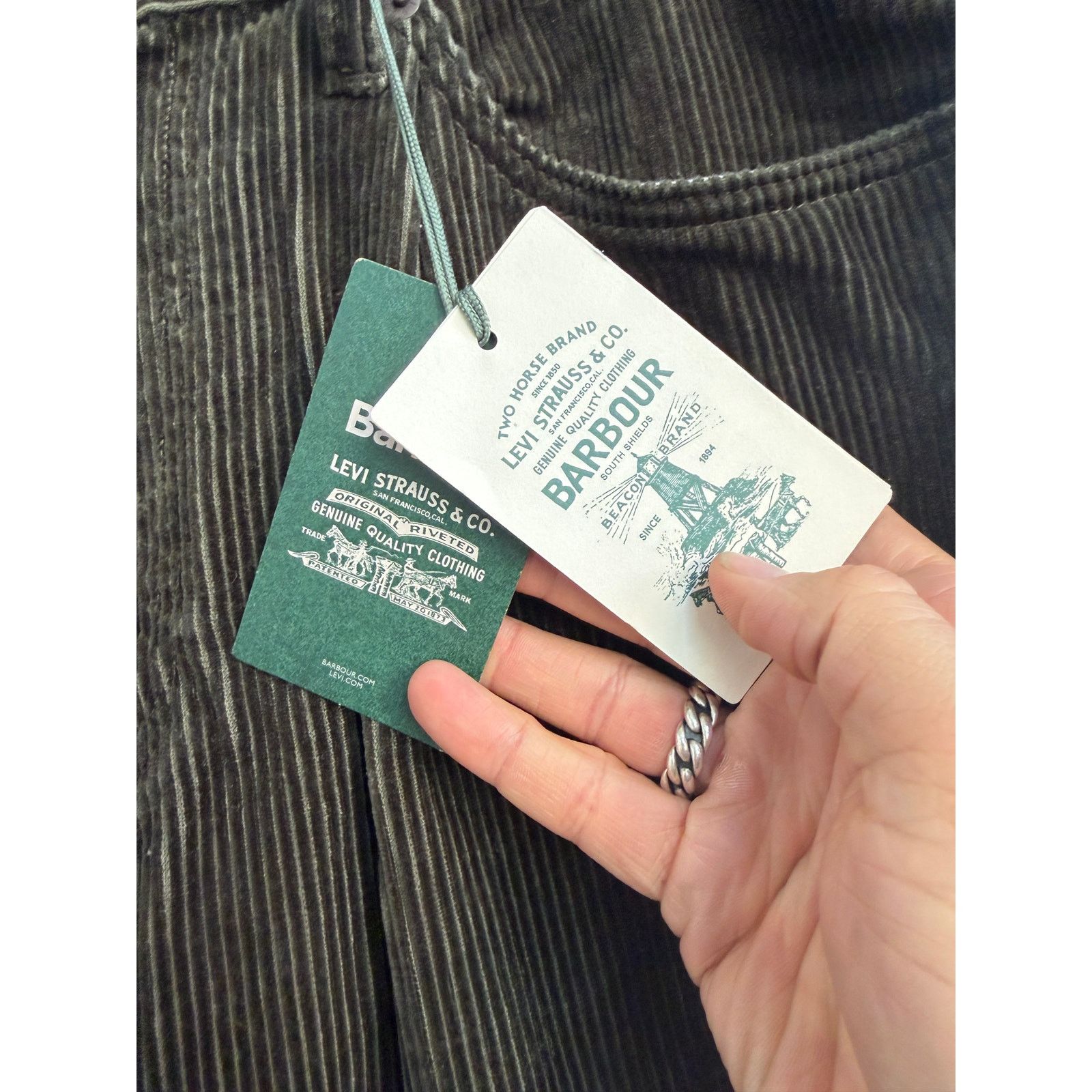 Barbour × Levi's Levi's x Barbour 578 Pleated Baggy Jeans Size US 32 / EU 48 - 5 Thumbnail