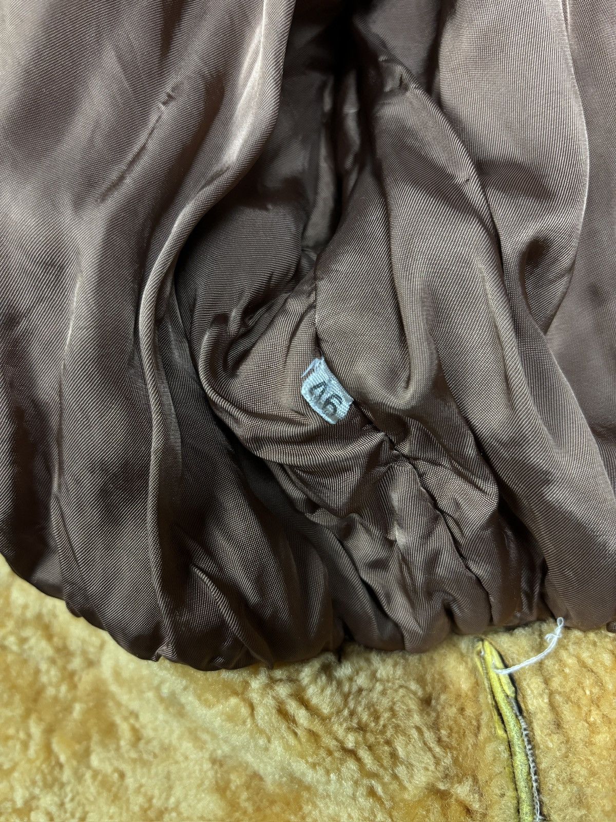 Emporio Armani 90s Emporio Armani Shearling Collar Suede Aviator Jacket Size US S / EU 44-46 / 1 - 11 Thumbnail
