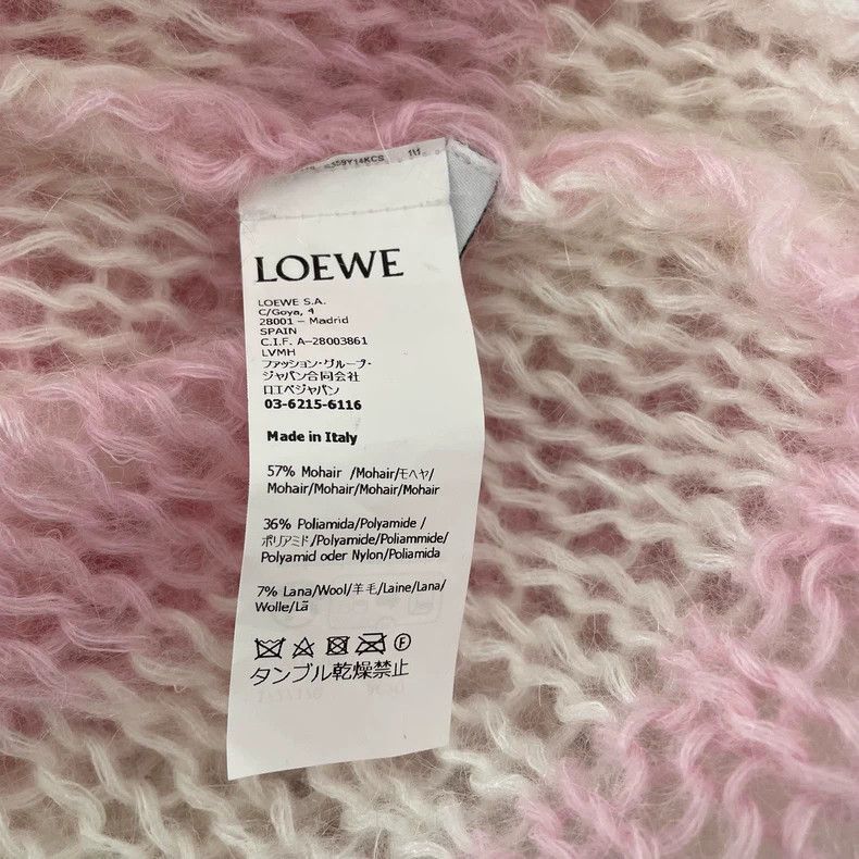 Loewe Loewe Pink Mohair Sweater Size L Size US L / EU 52-54 / 3 - 5 Thumbnail