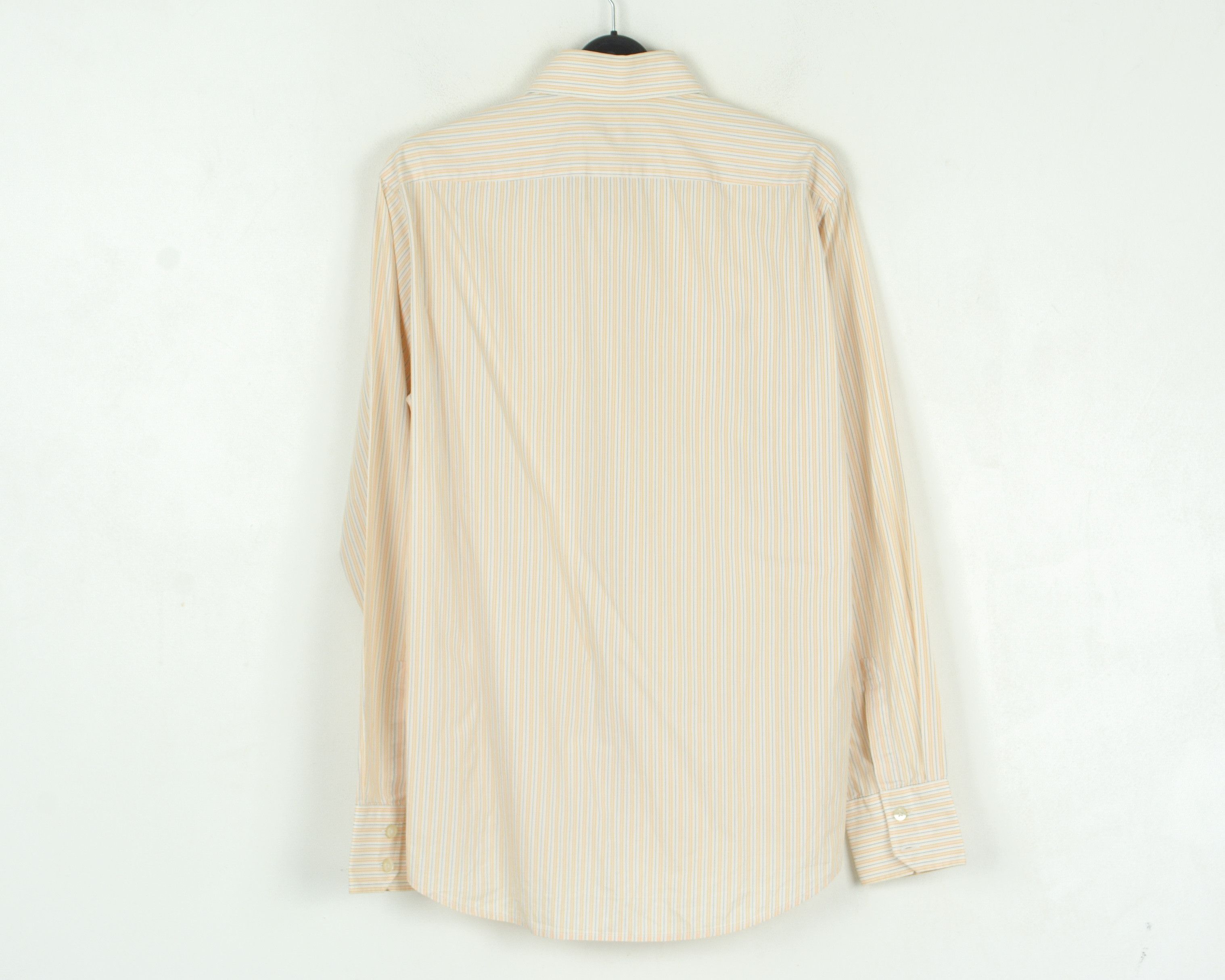 Hugo Boss 15 1/2 Size 39 Formal Shirt Long Sleeve Pinstriped Striped Size 38R - 4 Thumbnail