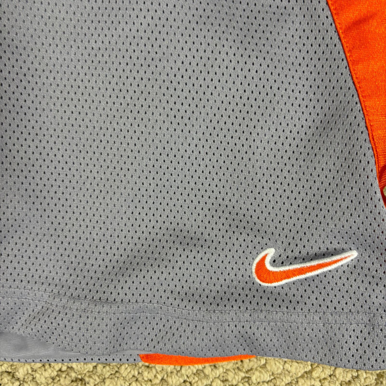 Nike vintage y2k 2000s Nike baggy wide leg gray and orange shorts Size US 38 / EU 54 - 3 Thumbnail