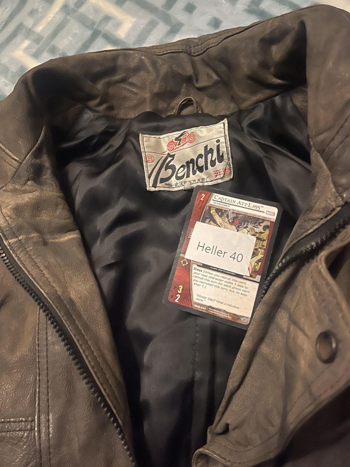 Vintage Weathered Leather Jacket Size US M / EU 48-50 / 2 - 4 Thumbnail