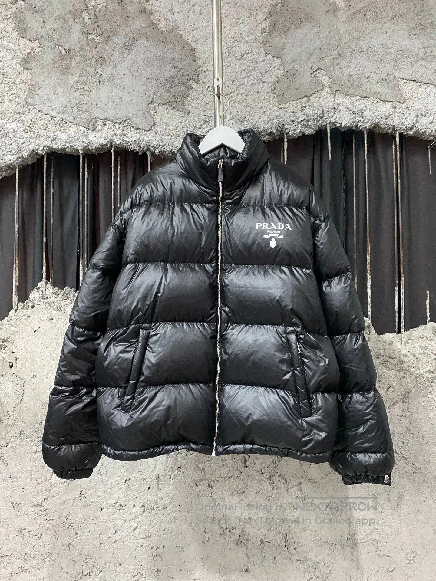 Prada prada black puffer jacket in size xl. Size US XL / EU 56 / 4 - 1 Thumbnail