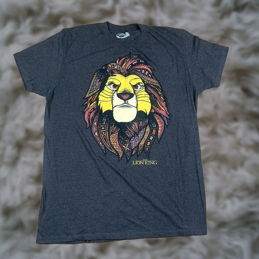 Disney Disney T-Shirt Mens Size XL The Lion King CrewNeck Graphics Gray Extra Large Size US XL / EU 56 / 4 - 1 Thumbnail