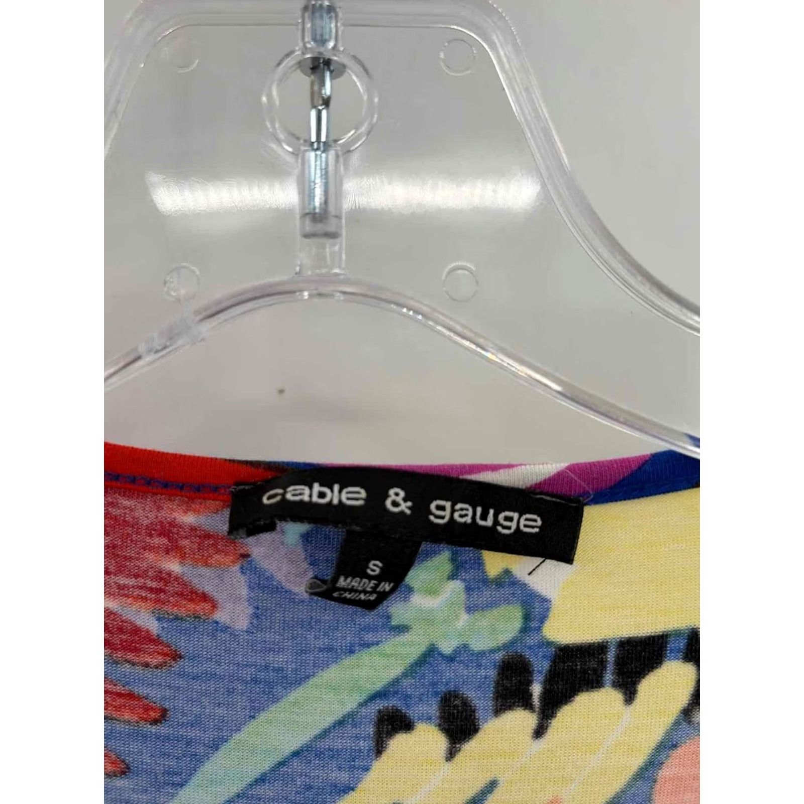 Vintage Cable & Gauge Blue Blouse Small Size S / US 4 / IT 40 - 2 Thumbnail