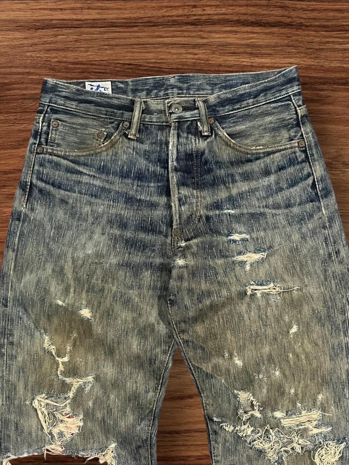 Kapital Vintage 18oz Eight G Union Made Selvedge Distressed Jeans Size US 30 / EU 46 - 5 Thumbnail