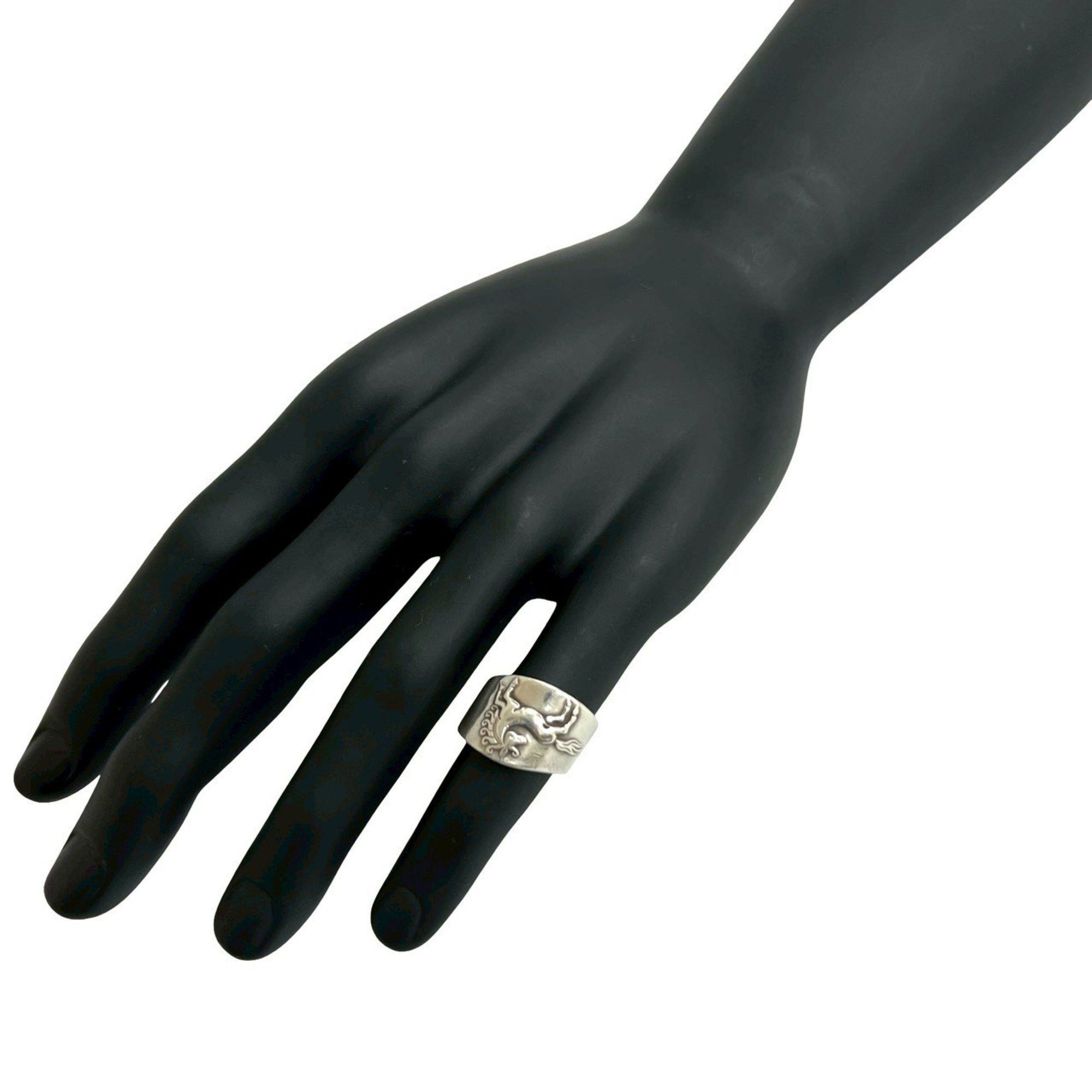Hermes HERMES Gallop Horse Ring, 925 Sterling Silver, Size 9, for Men and Women, 75258 Size ONE SIZE - 1 Thumbnail