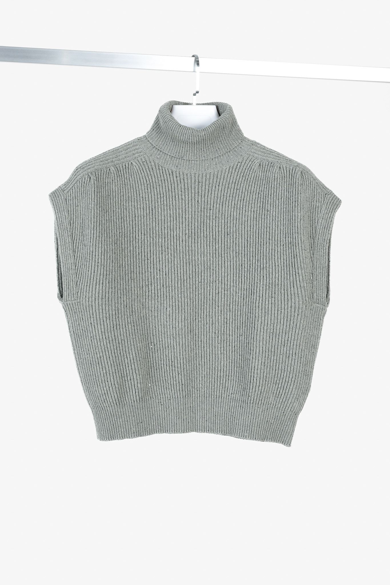 Brunello Cucinelli Brunello Cucinelli Cashmere-Blend Sequin Turtleneck Sweater Size M / US 6-8 / IT 42-44 - 1 Thumbnail