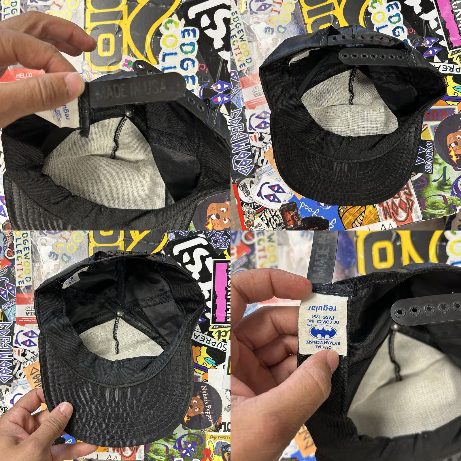 DC Comics VINTAGE Batman DC Comics SnapBack Hat Black One Size USA Mens 1964 Official Licensee Size ONE SIZE - 8 Thumbnail