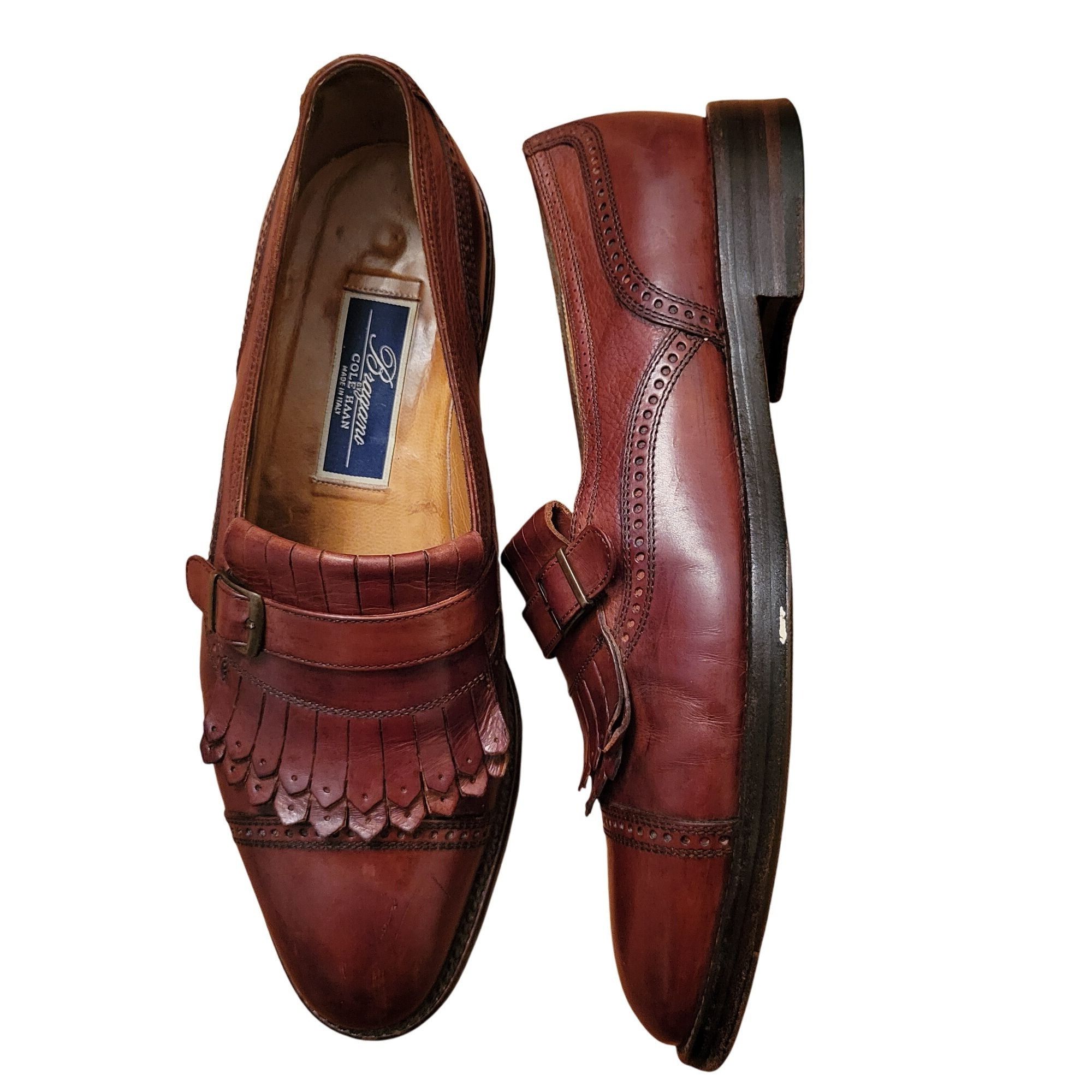 Cole Haan Cole Haan Bragano Brown Italian Leather Loafers Kiltie Fring Size US 10 / EU 43 - 1 Thumbnail