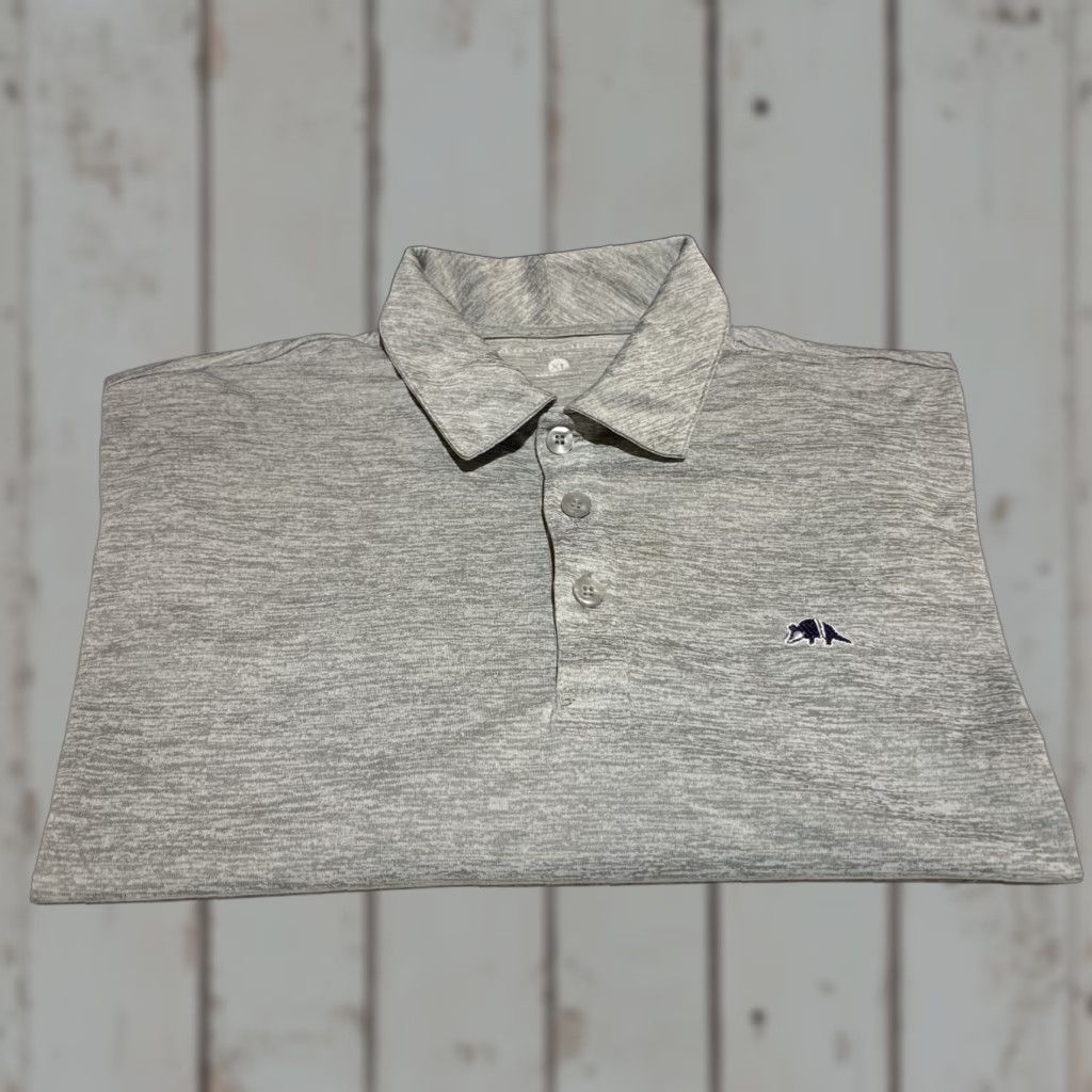 Vintage Armadilla Polo Shirt XL Gray 100% Polyester Size US XL / EU 56 / 4 - 1 Thumbnail