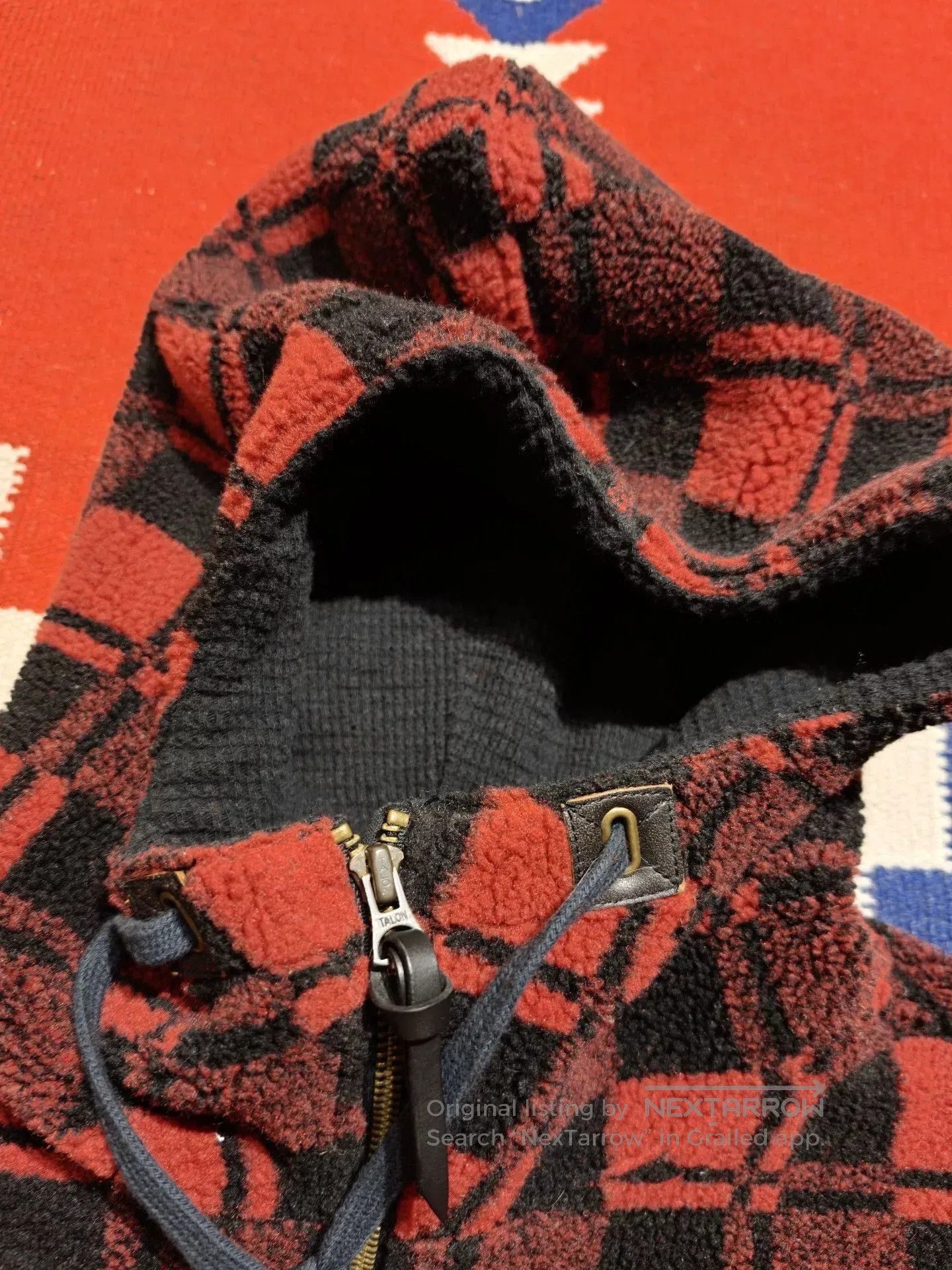 RRL Ralph Lauren RRL Fleece Hooded Pullover Sweater. Size US XS / EU 42 / 0 - 5 Thumbnail