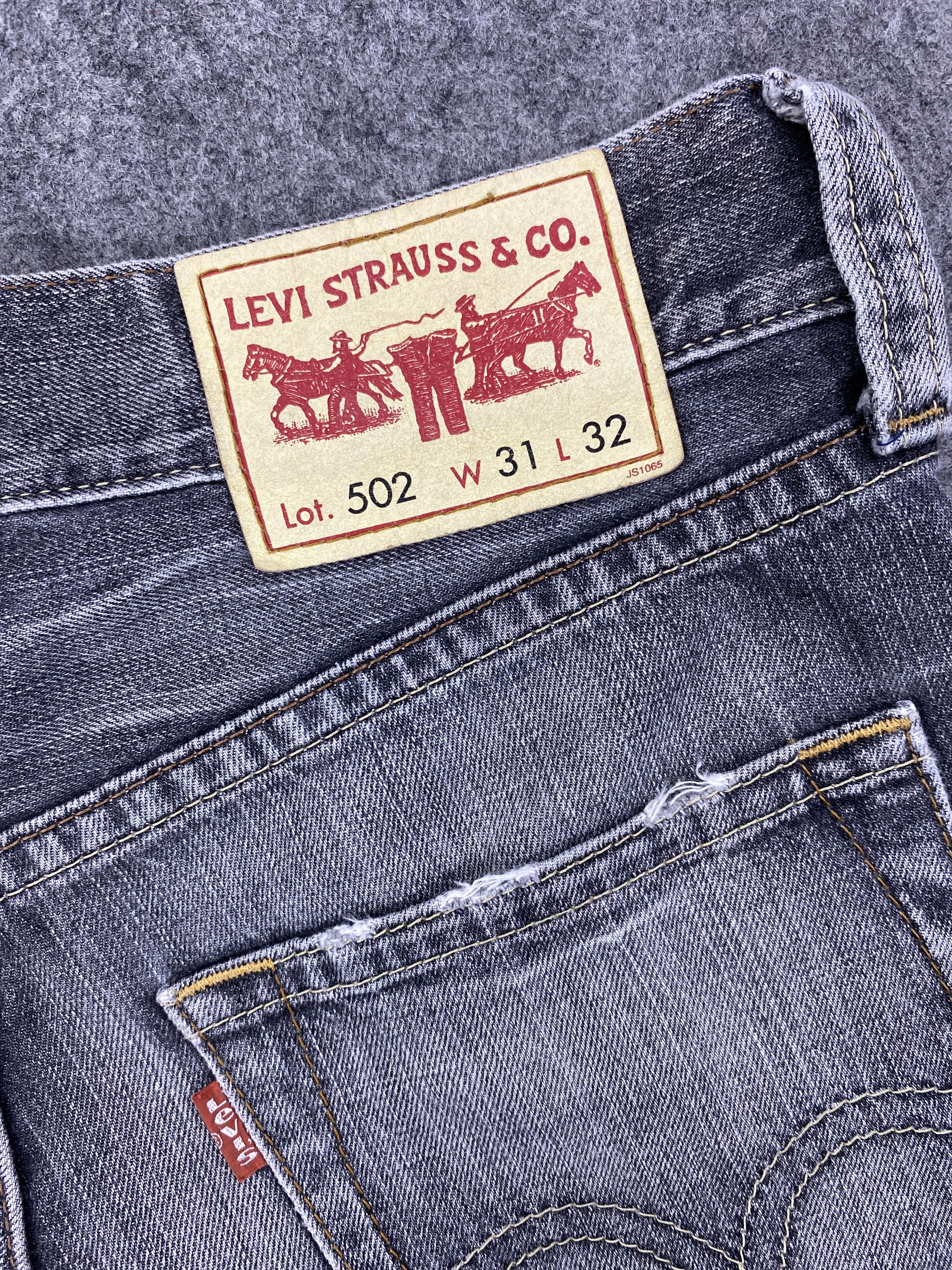 Levi's Distressed Grey Vintage Levi's 502 34x32 Denim -JN2030 Size US 34 / EU 50 - 7 Thumbnail