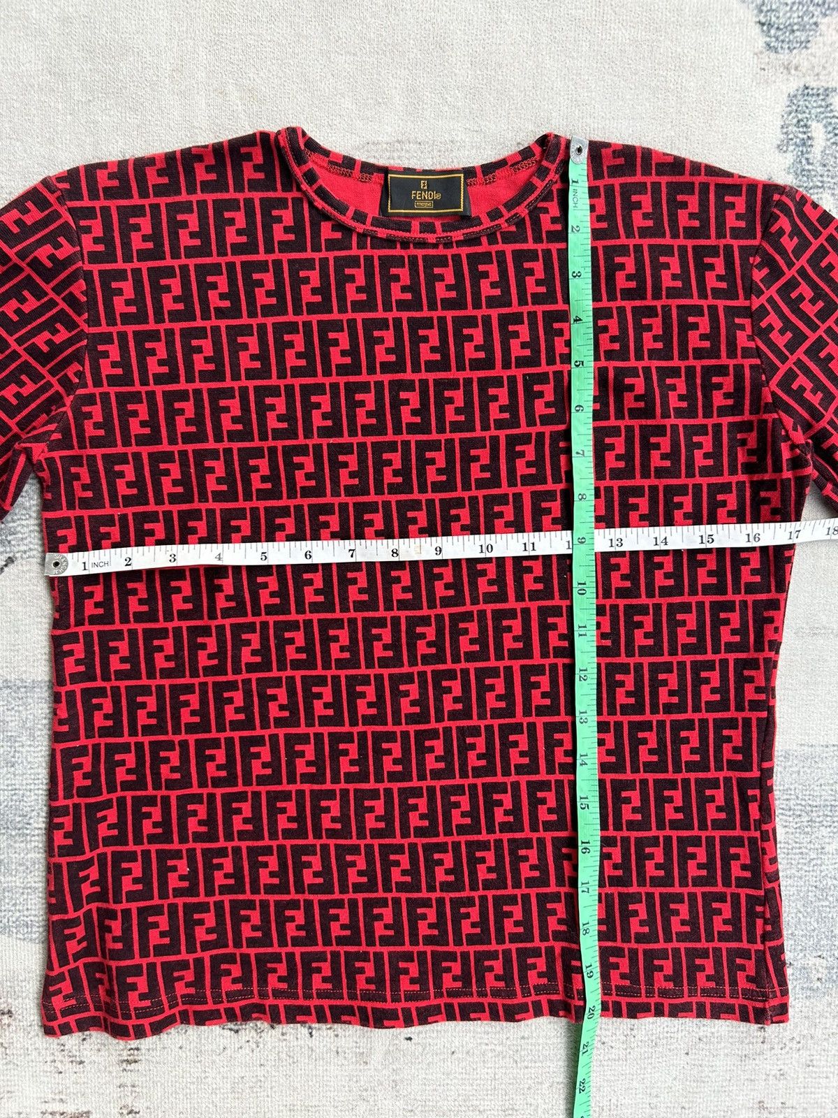 Fendi × Vintage 💥RARE💥Vintage Fendi Monogram Tshirt Size S / US 4 / IT 40 - 6 Thumbnail