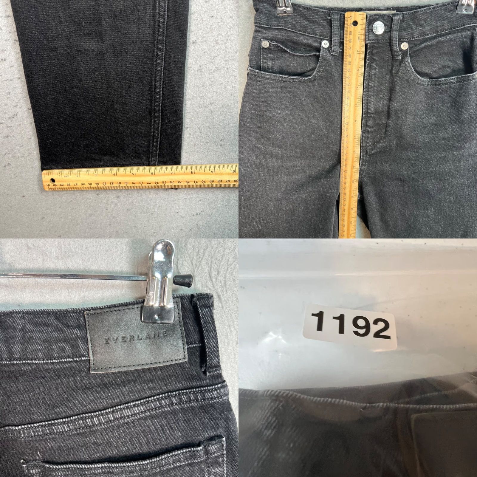 Everlane Everlane The Way High Jeans Denim Black Organic Cotton Size 24 Womens Size 42" / US 20 - 8 Thumbnail