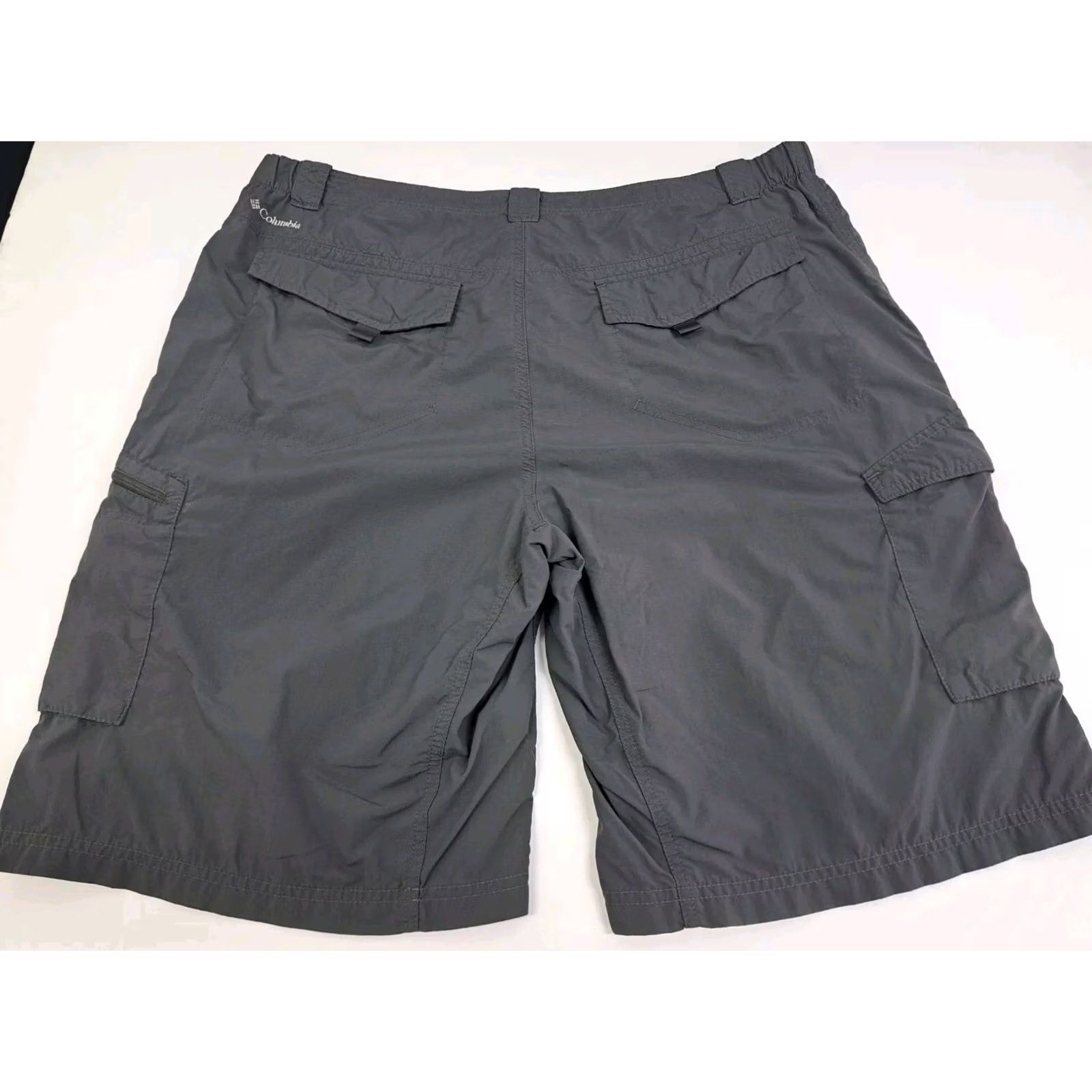 Vintage Columbia Cargo Shorts Mens 40 Gray Casual Outdoors 12in Inseam Button Zipper Pockets UV Quick Dry Size US 40 / EU 56 - 2 Thumbnail