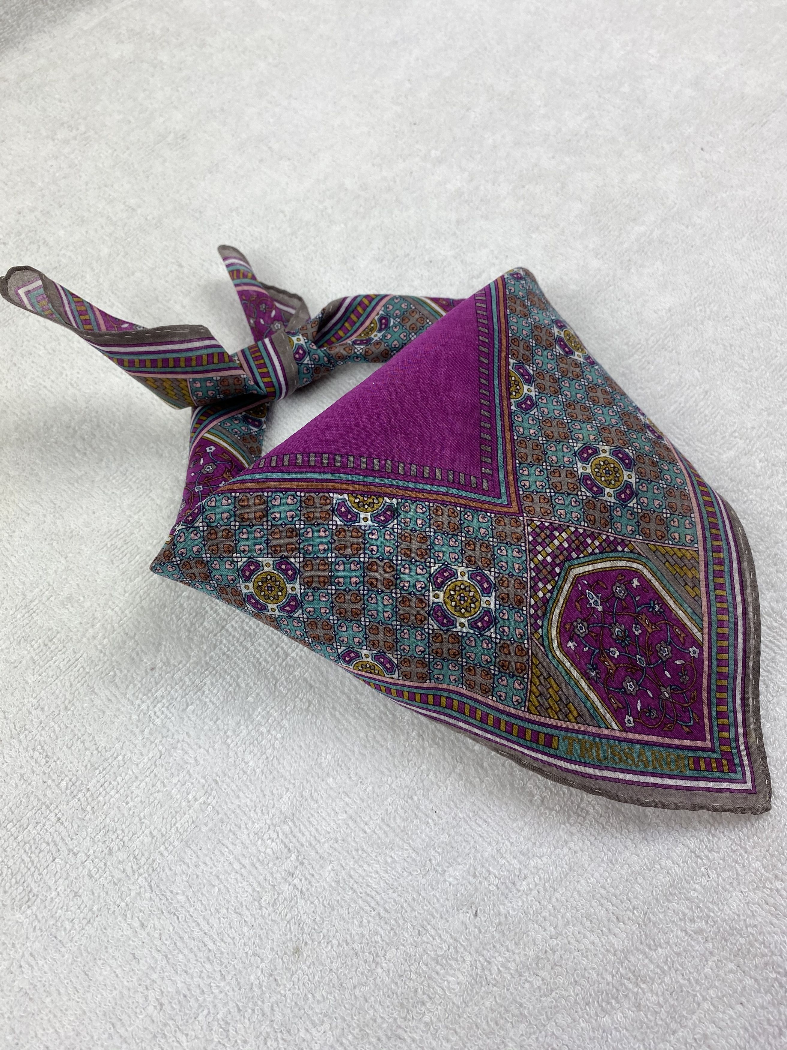 Trussardi × Vintage Trussardi Handkerchief / Bandana / Neckerchief Size ONE SIZE - 2 Thumbnail