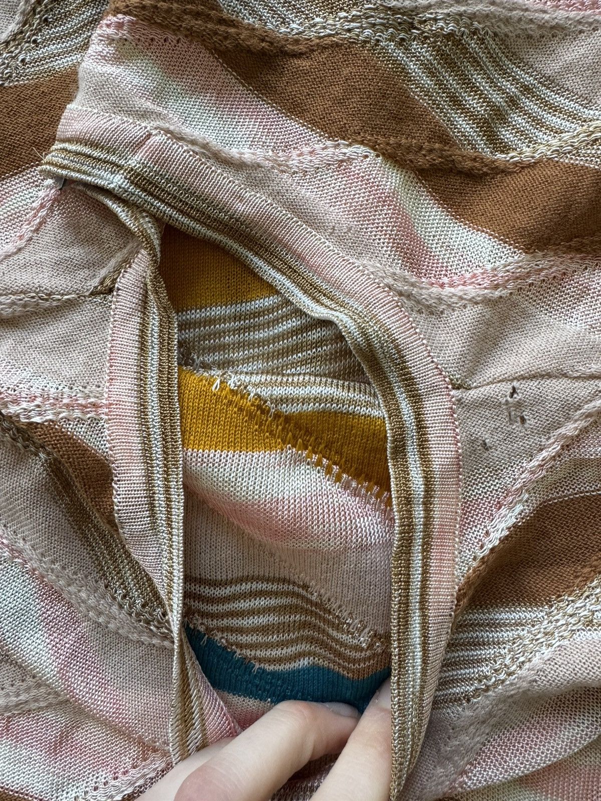 Missoni Missoni Striped Textured Knit Tank Top Size XL / US 12-14 / IT 48-50 - 8 Thumbnail