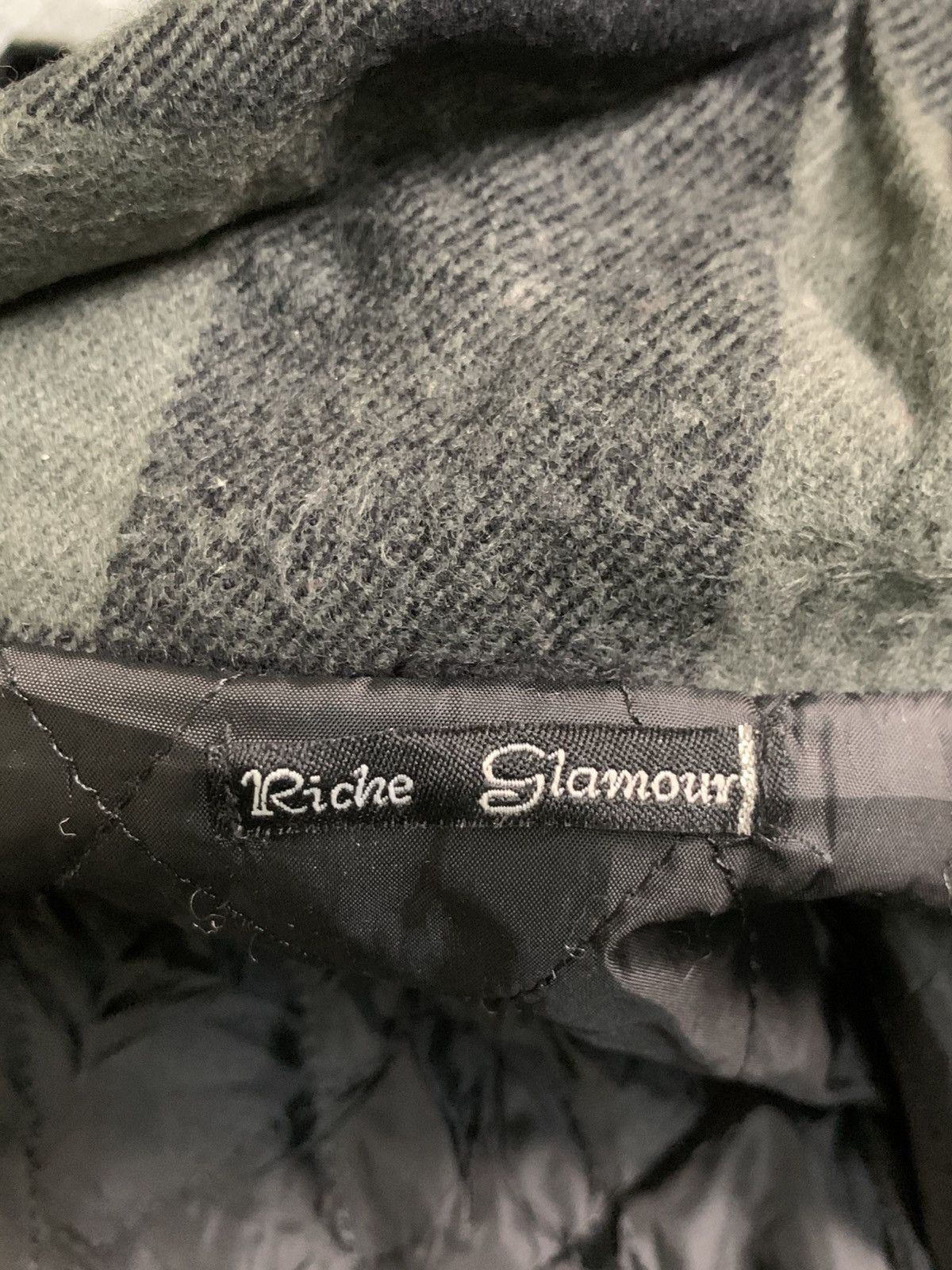 Japanese Brand Rare Design Riche Glamour Checked Bomber Jacket Hoodie Size M / US 6-8 / IT 42-44 - 4 Thumbnail