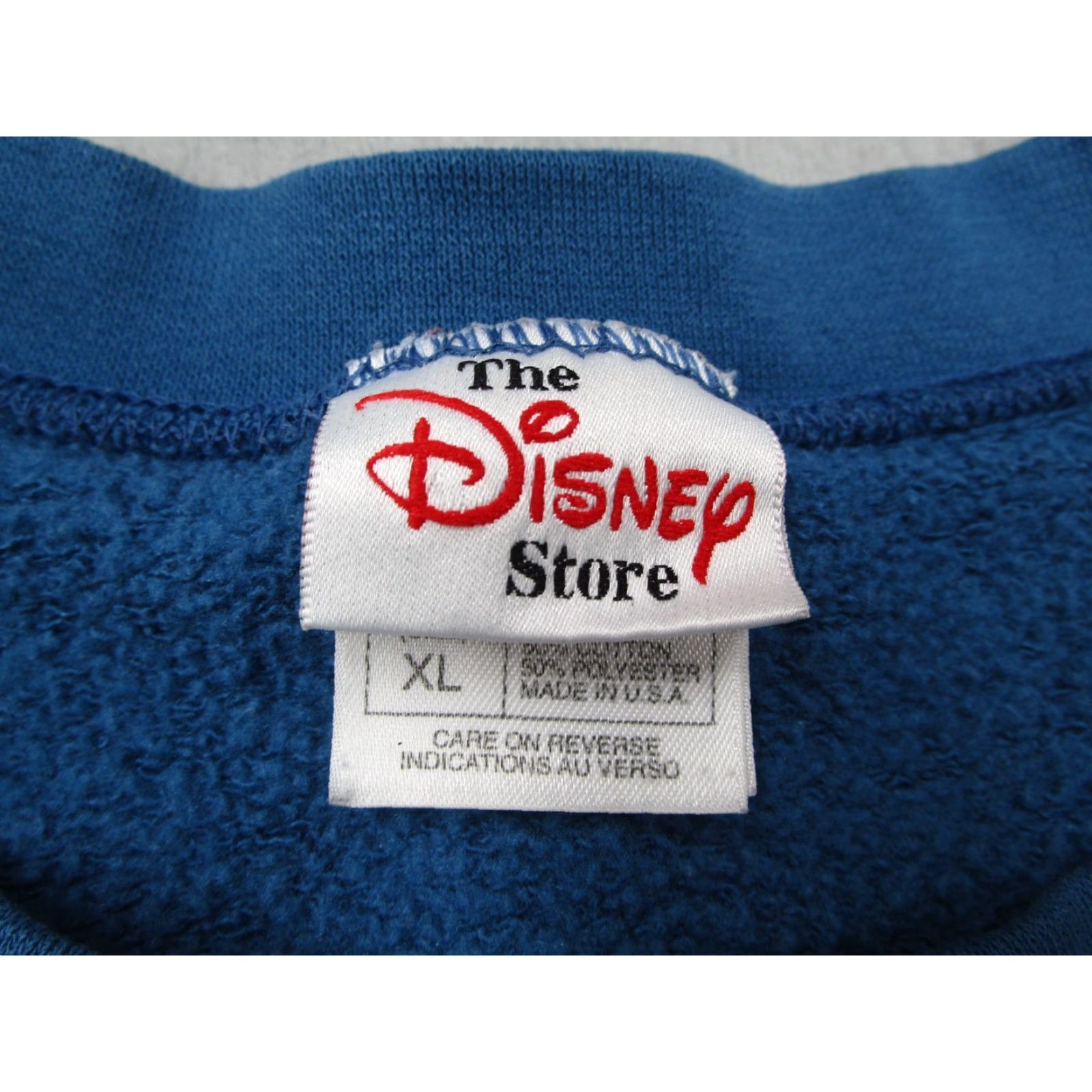 Disney VINTAGE Disney Shop Sweatshirt Mens XL Blue Winnie the Pooh Pullover Crew Neck Fleece Cotton Blend Made in USA Size US XL / EU 56 / 4 - 3 Thumbnail