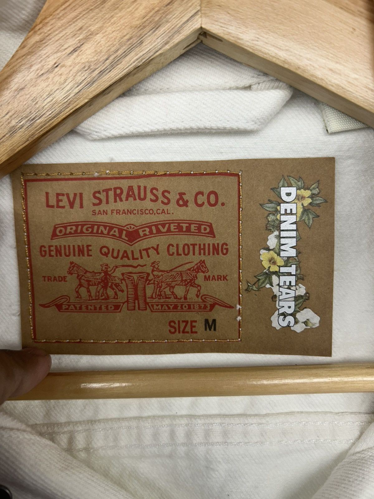 DENIM TEARS × Levi's Denim Tears x Levi's Cotton Wreath Denim Jacket Size US M / EU 48-50 / 2 - 3 Thumbnail