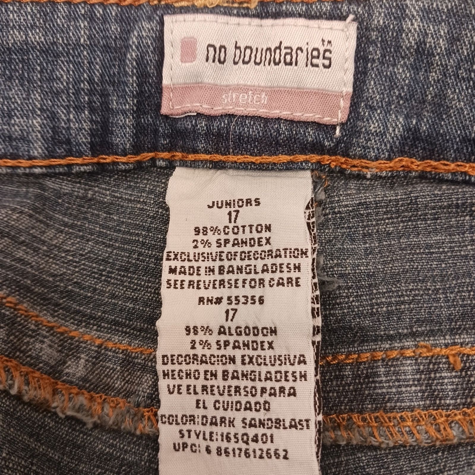 Other No Boundaries Jeans 36 W Blue EMBROIDERED Flare Boho Cottage Size 36" / US 14 / IT 50 - 15 Thumbnail