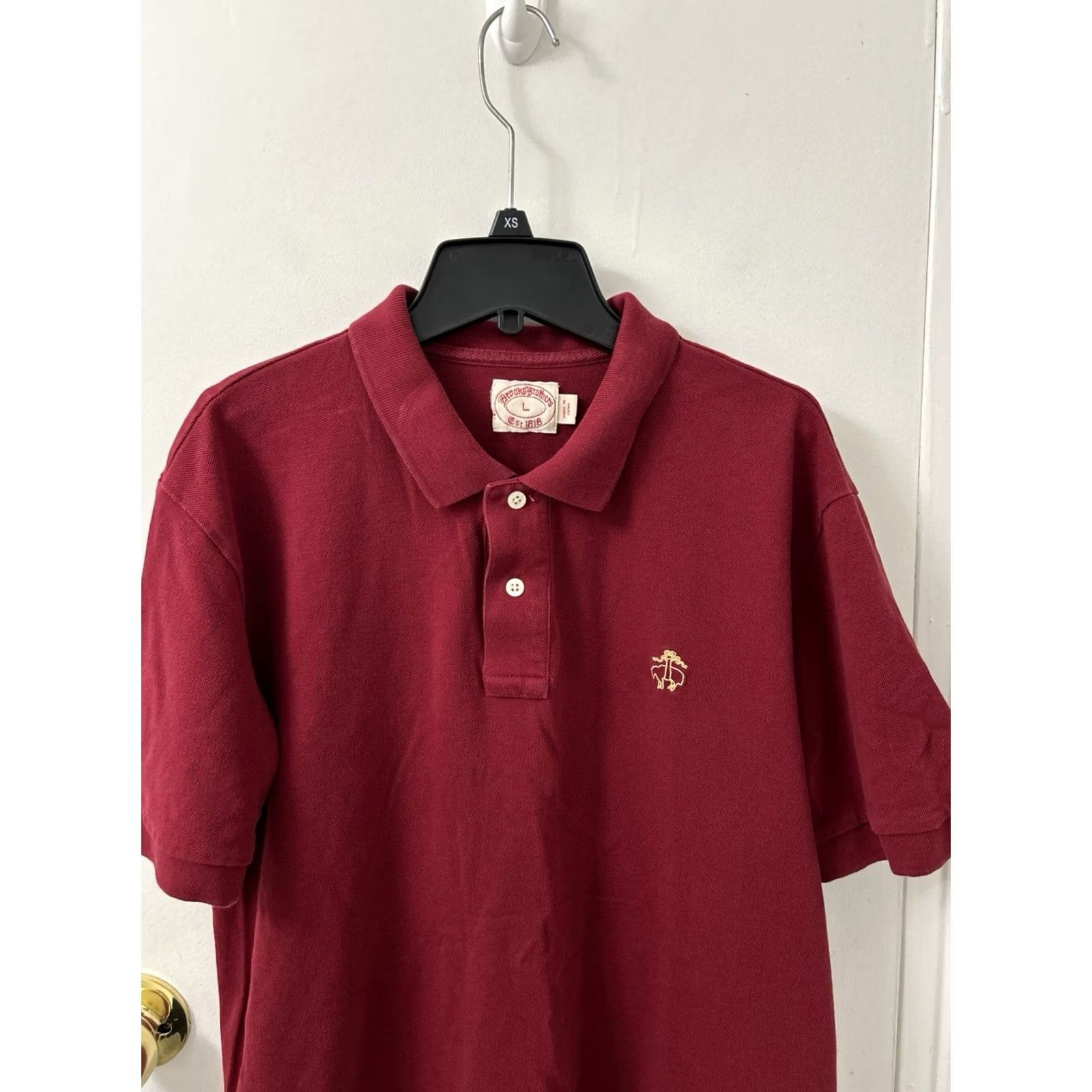 Brooks Brothers Brooks Brothers Polo Shirt Mens L Red Embroidered Logo Short Sleeve Shirts Polo Mens Red Logo Size US L / EU 52-54 / 3 - 2 Thumbnail