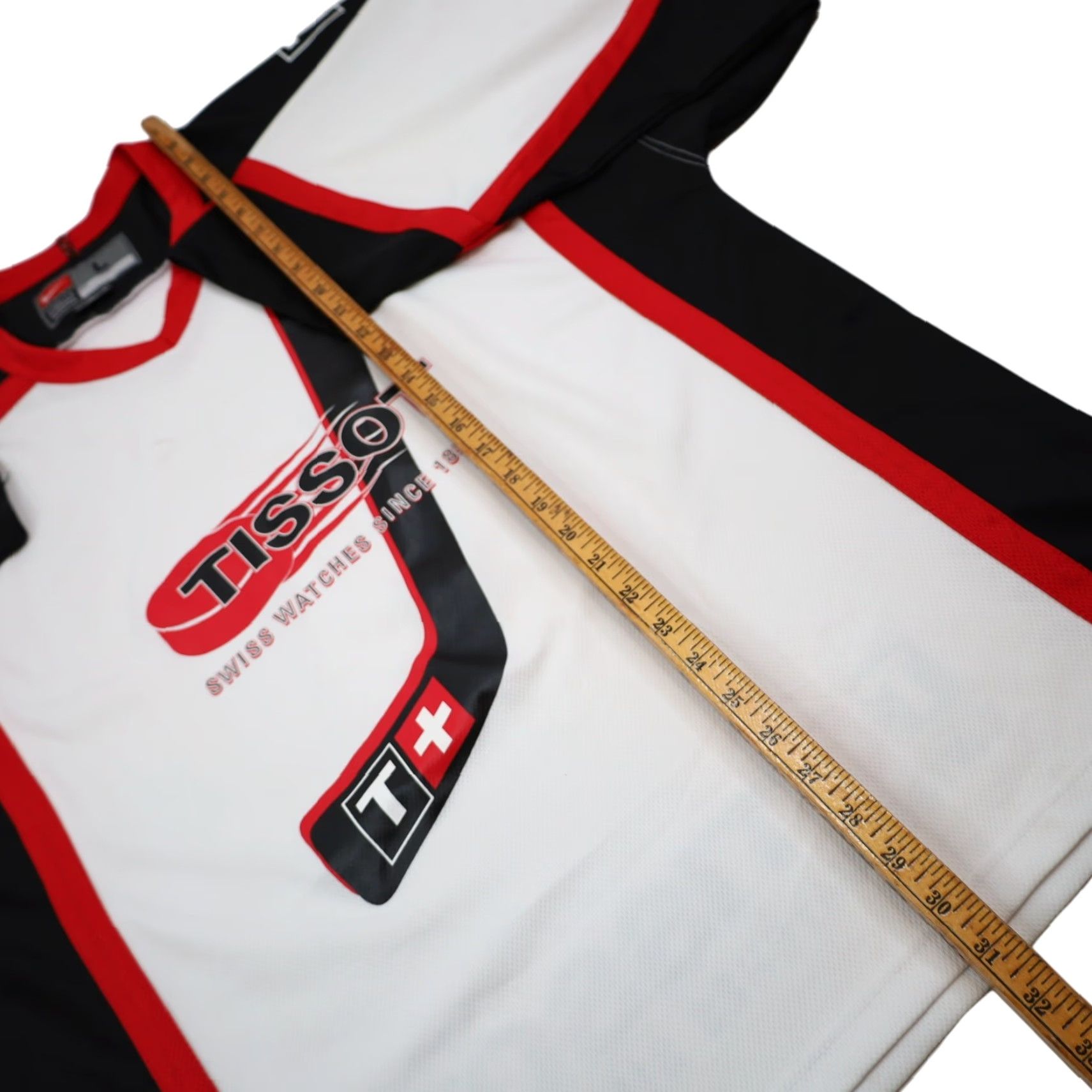 Nike VINTAGE Nike x Tissot Watches Mens Large Hockey Jersey White Nike Jersey Mens Large White Hockey Jersey Sportswear Size US L / EU 52-54 / 3 - 7 Thumbnail