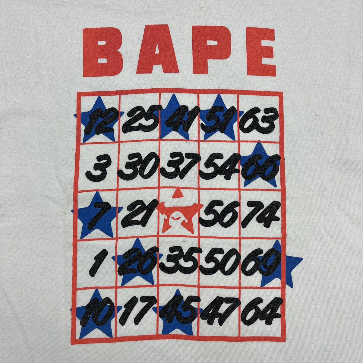 Bape Bape 62 Number White Tshirt Size US XS / EU 42 / 0 - 9 Thumbnail