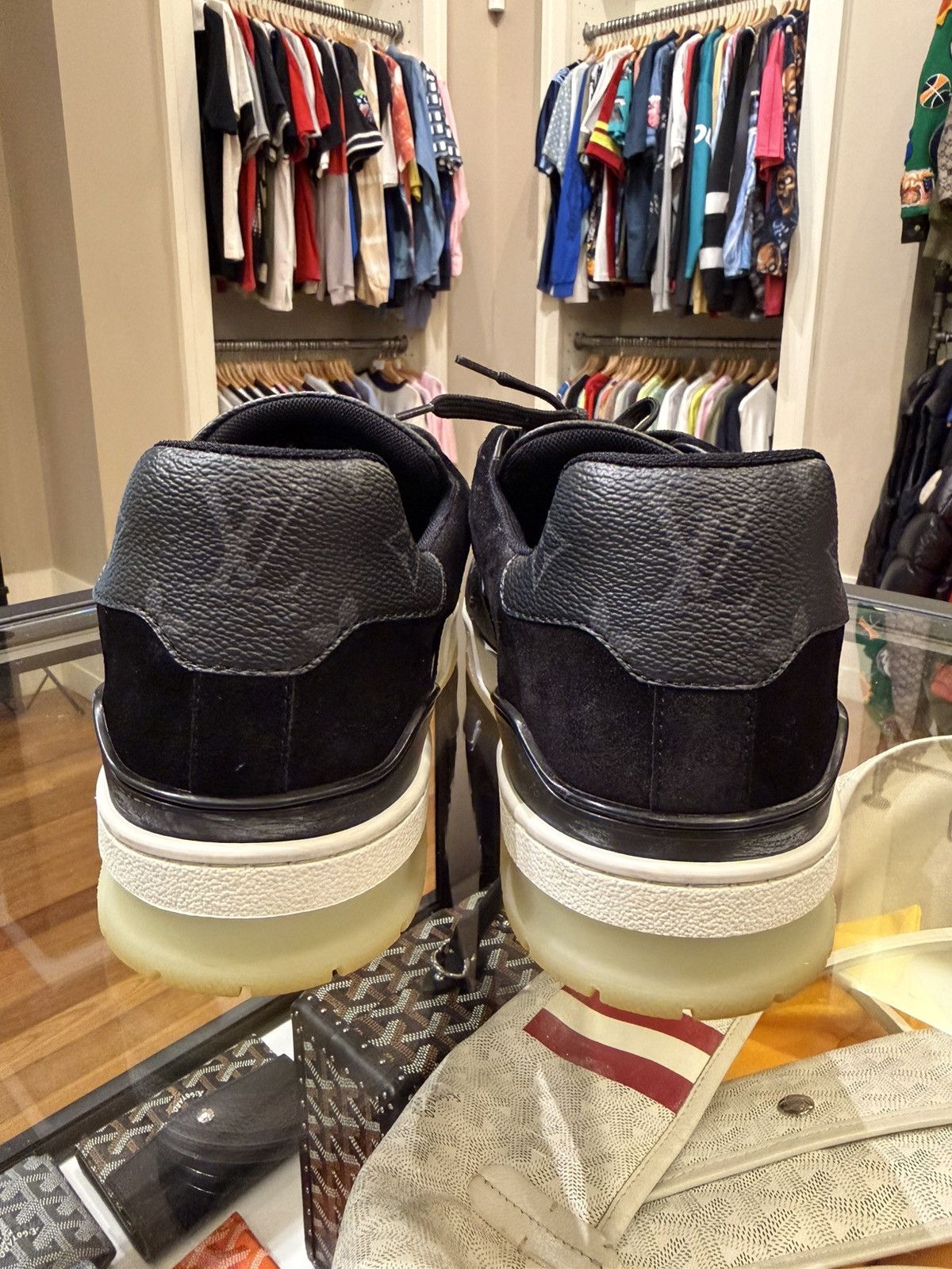 Louis Vuitton Louis Vuitton Monogram Trainer - Black Size US 6.5 / EU 39-40 - 5 Thumbnail