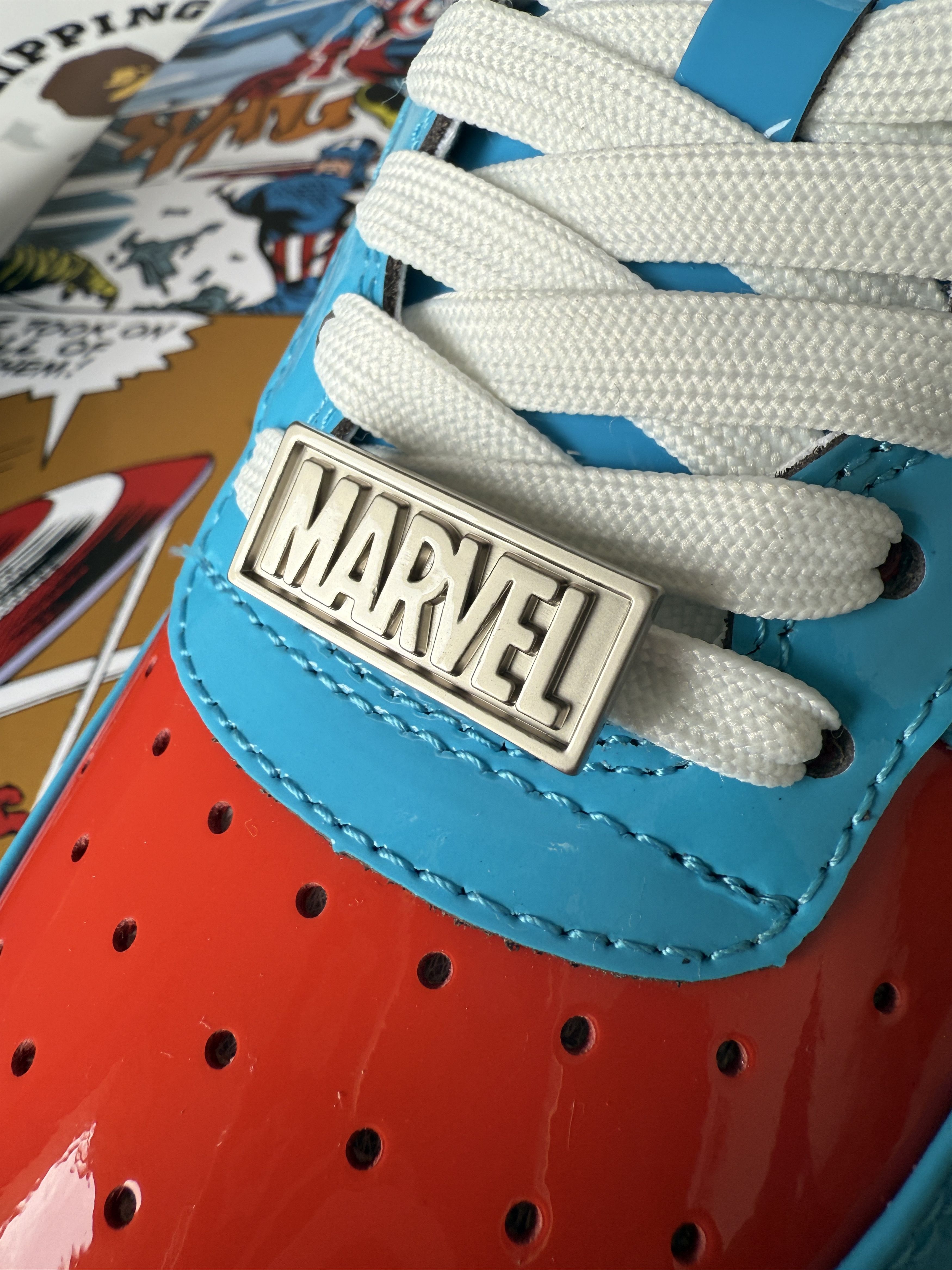 Bape MARVEL BAPE STA CAPTAIN AMERICA Size US 8.5 / EU 41-42 - 8 Thumbnail