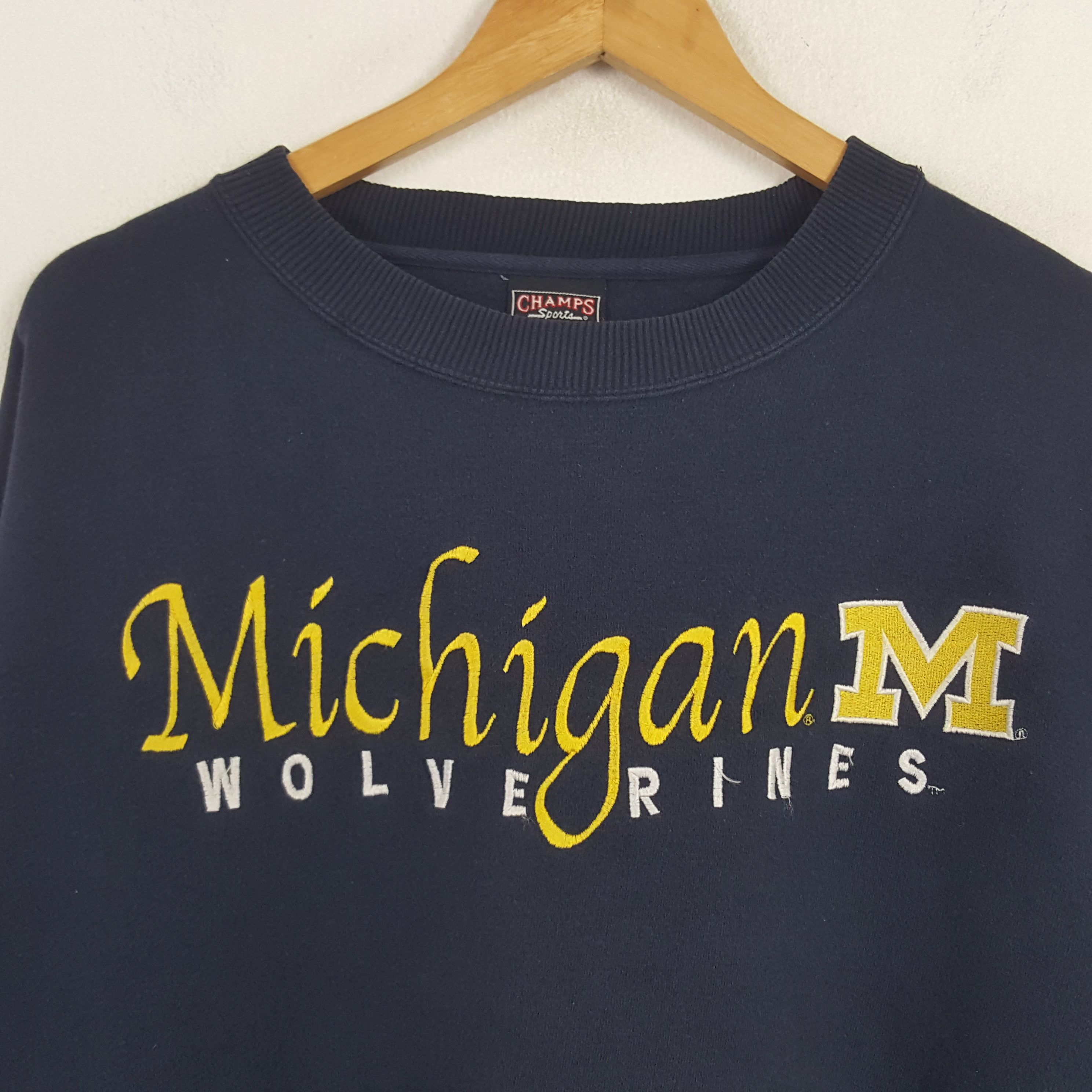 NFL × Vintage Vintage Michigan Wolverines American Football Sweatshirt Size US XXL / EU 58 / 5 - 2 Thumbnail