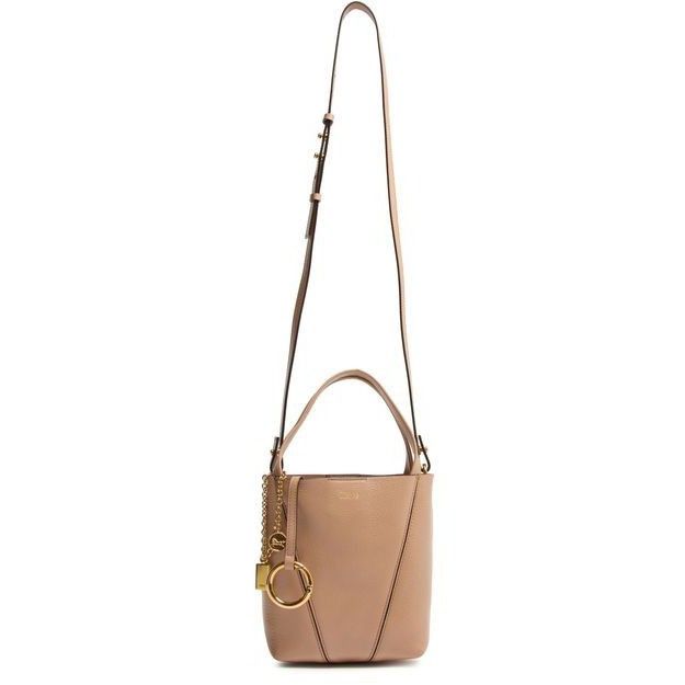 Chloe Chloe Small Spin Woodrose Grained Leather Tote Bag New & Aut Size ONE SIZE - 5 Thumbnail