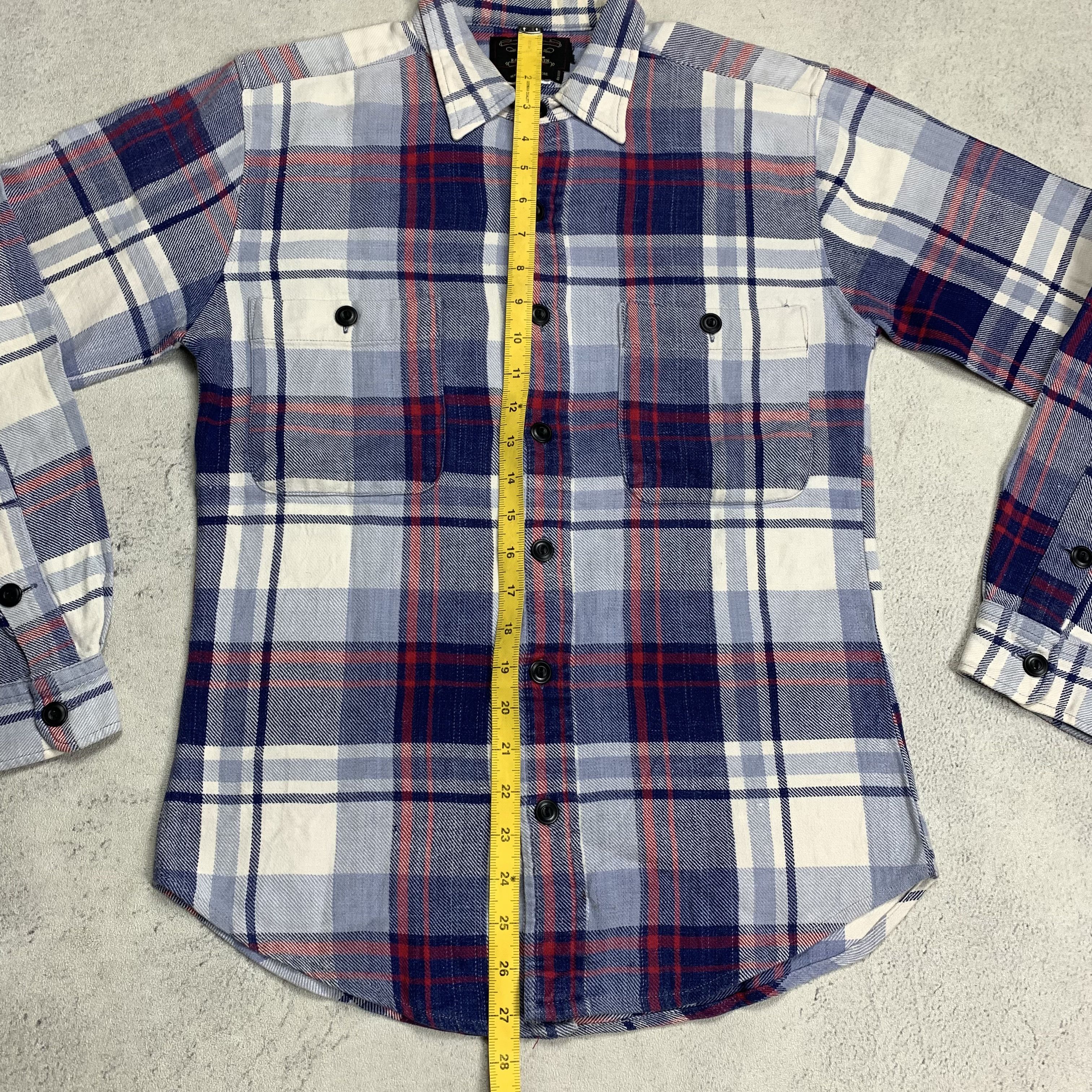 RRL Ralph Lauren RRL Flannel Plaid Button Up Shirt Ralph Lauren Double RL Size US S / EU 44-46 / 1 - 5 Thumbnail