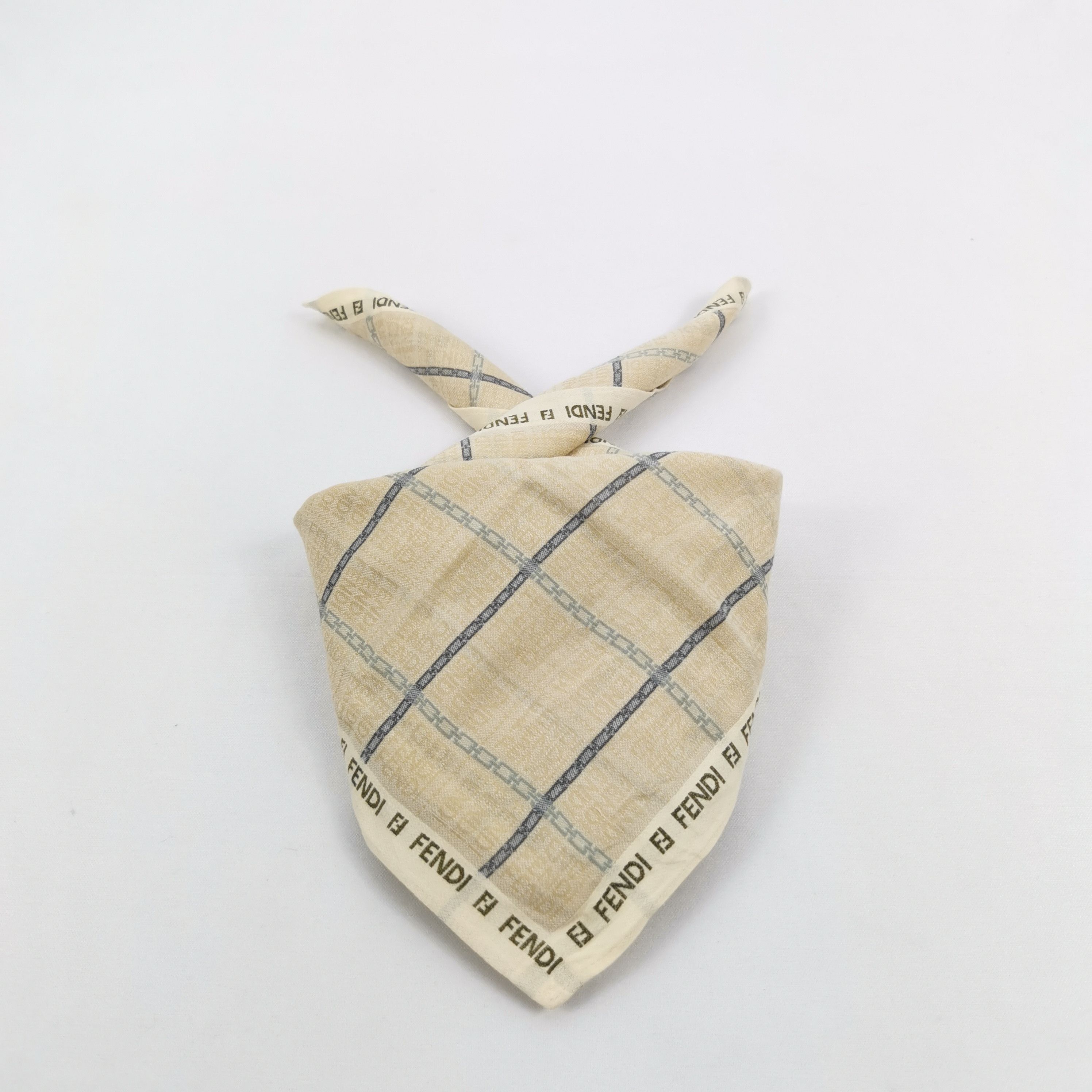Japanese Brand Vintage FENDI Handkerchief Bandana Pocket Square Size ONE SIZE - 1 Thumbnail